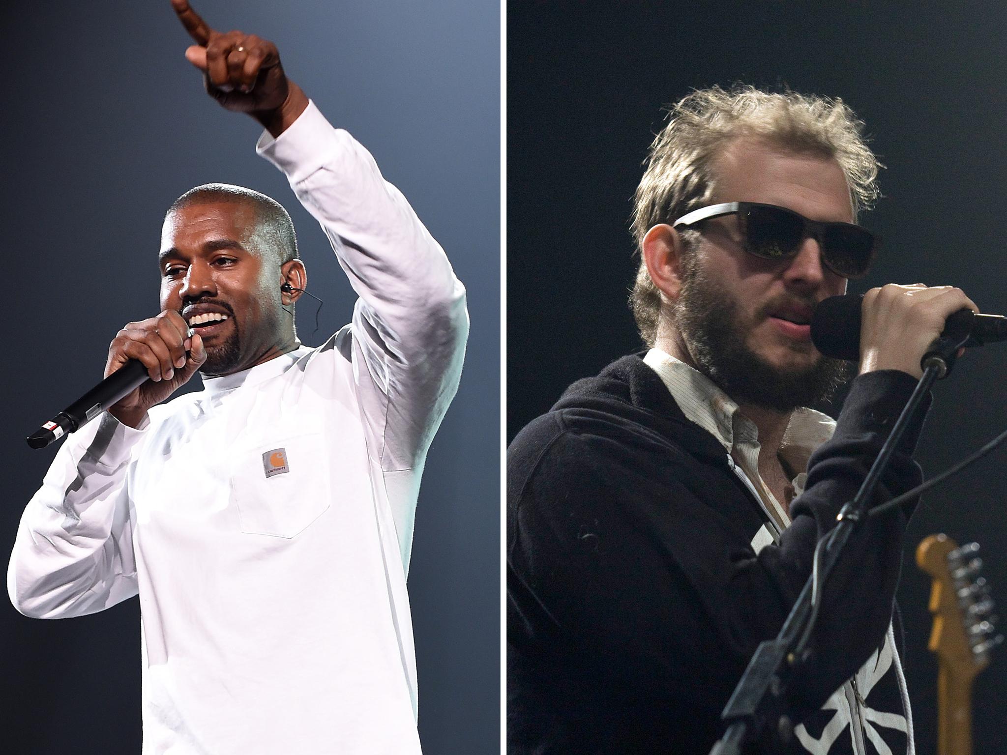 Kanye West and Justin Vernon, aka Bon Iver