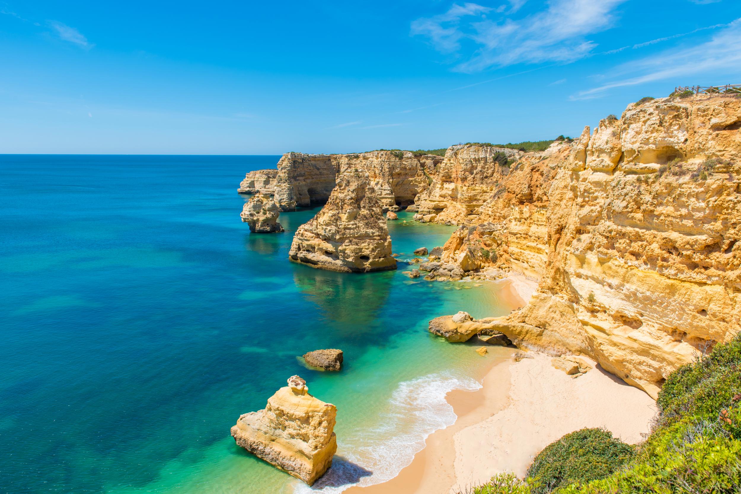 Praia da Marinha beach in Portugal (iStock)