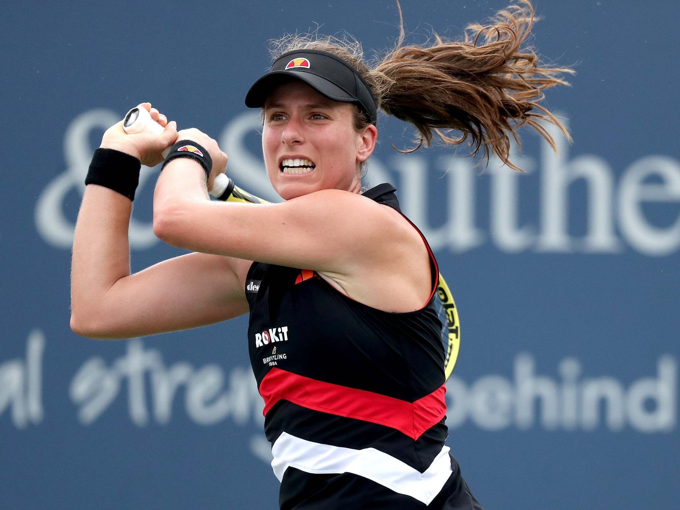 Johanna Konta has not made it beyond the last 16 in the US Open