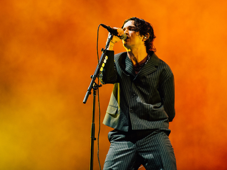 The right side of simpering: Matty Healy of The 1975 at Reading Festival 2019