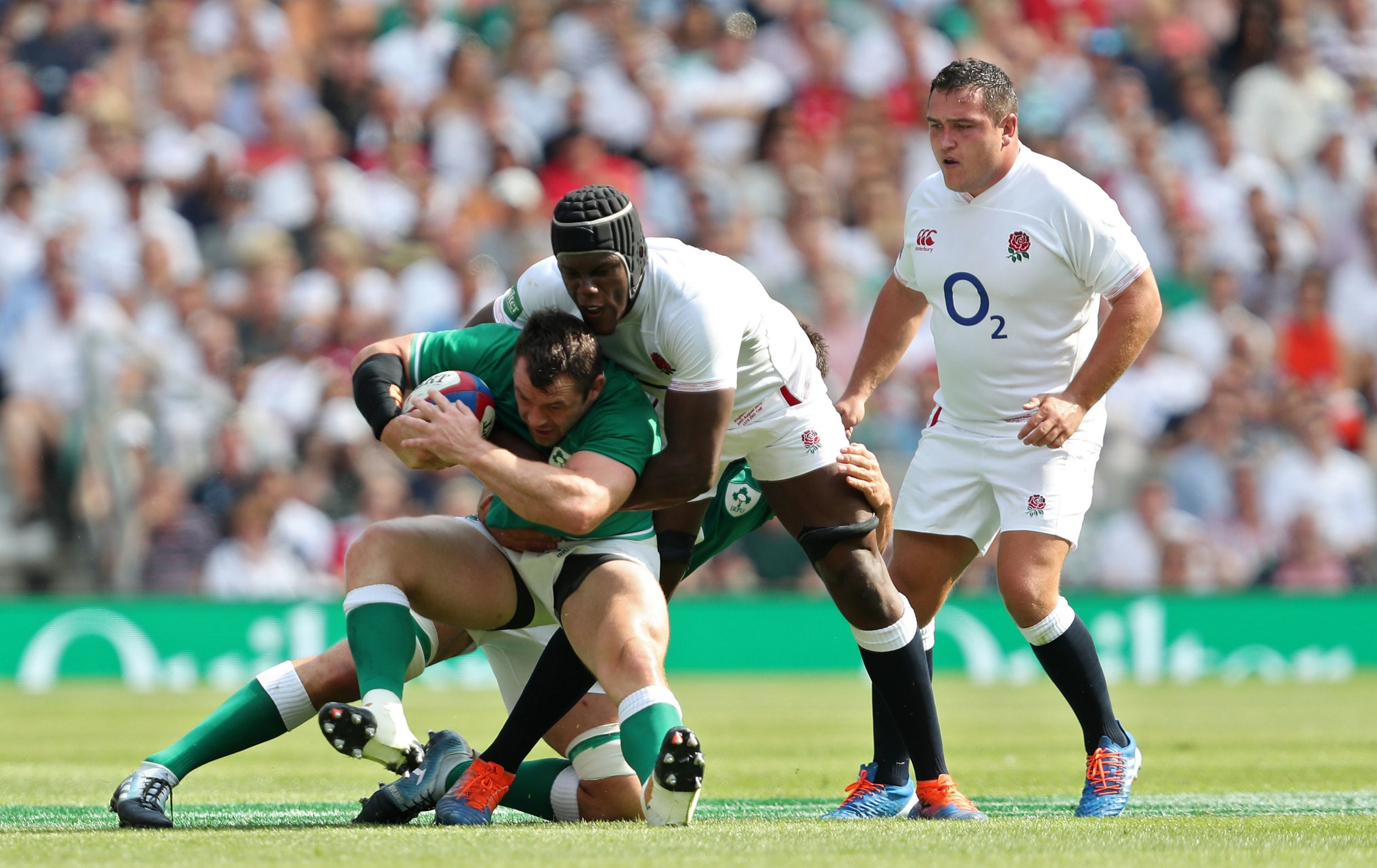 Ireland were overwhelmed by England