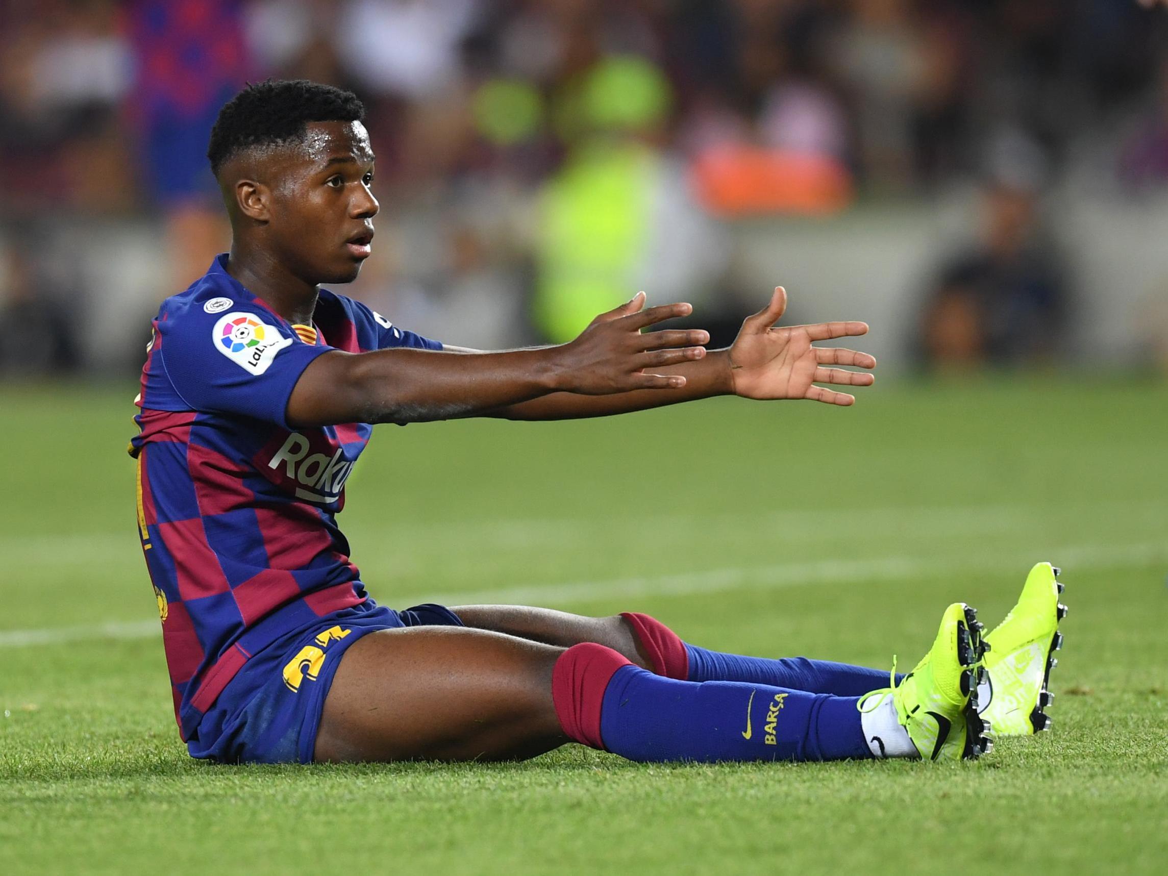 Ansu Fati made his Barcelona debut