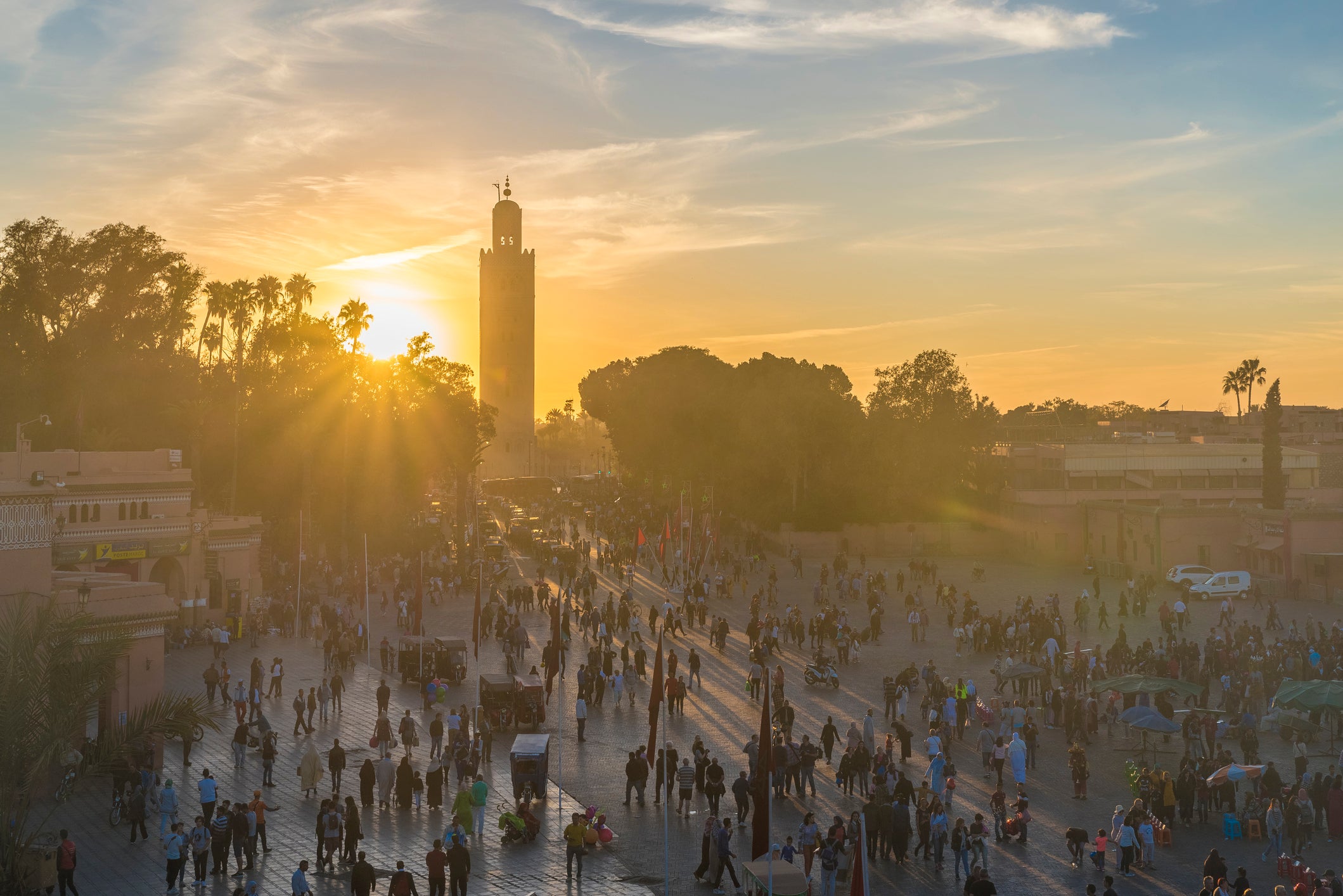 Market leader: Jemaa el Fnaa, the main square in Marrakech (Getty)