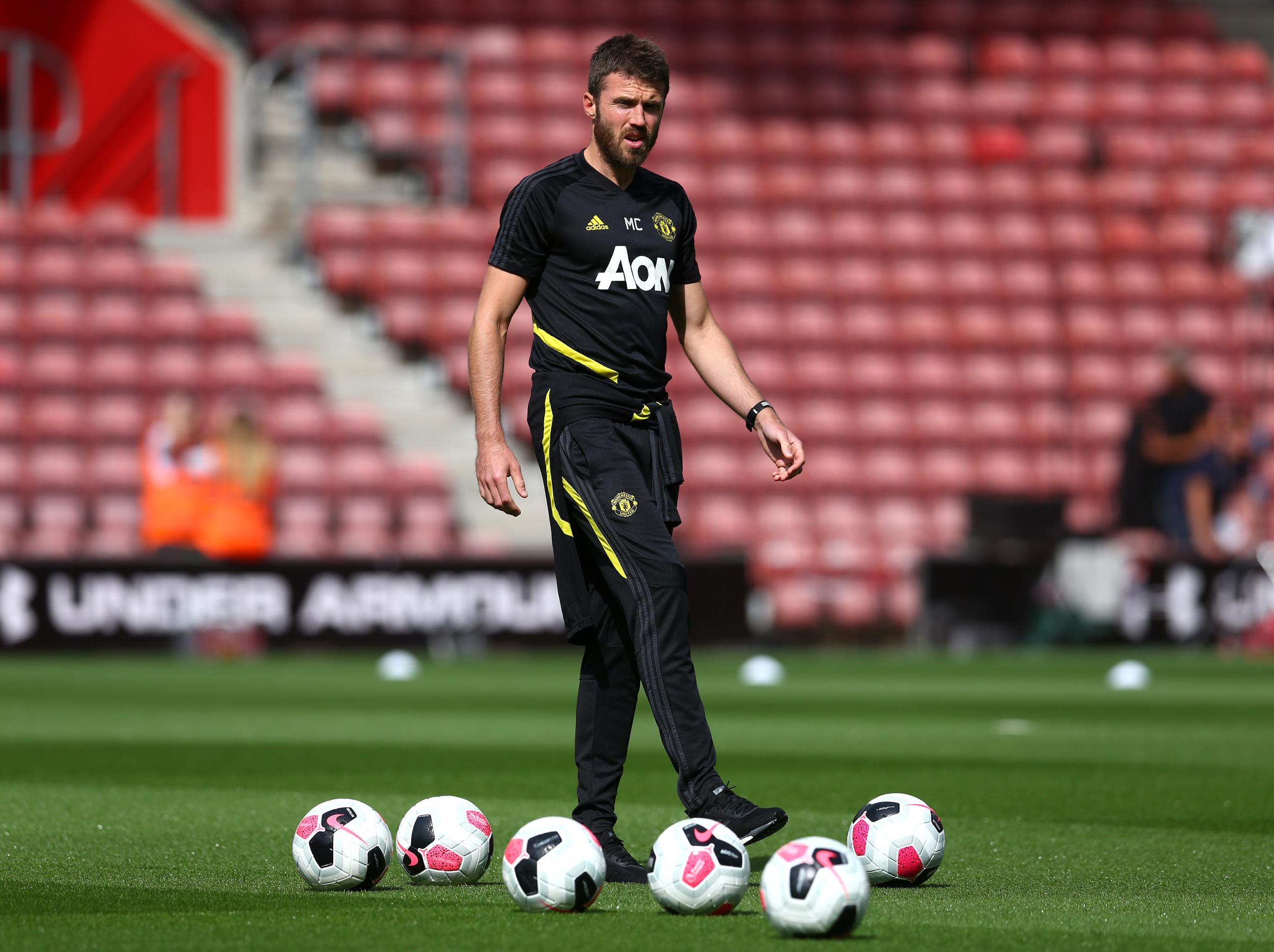 Michael Carrick has been taking coaching sessions