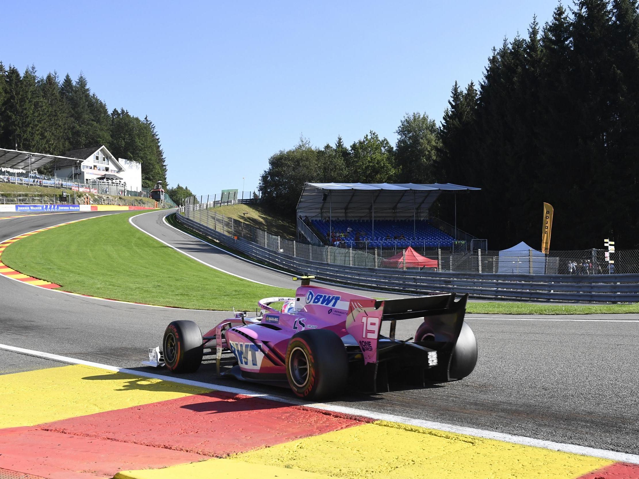 Anthoine Hubert was killed in an accident in the Belgium F2 feature race (LAT Images)