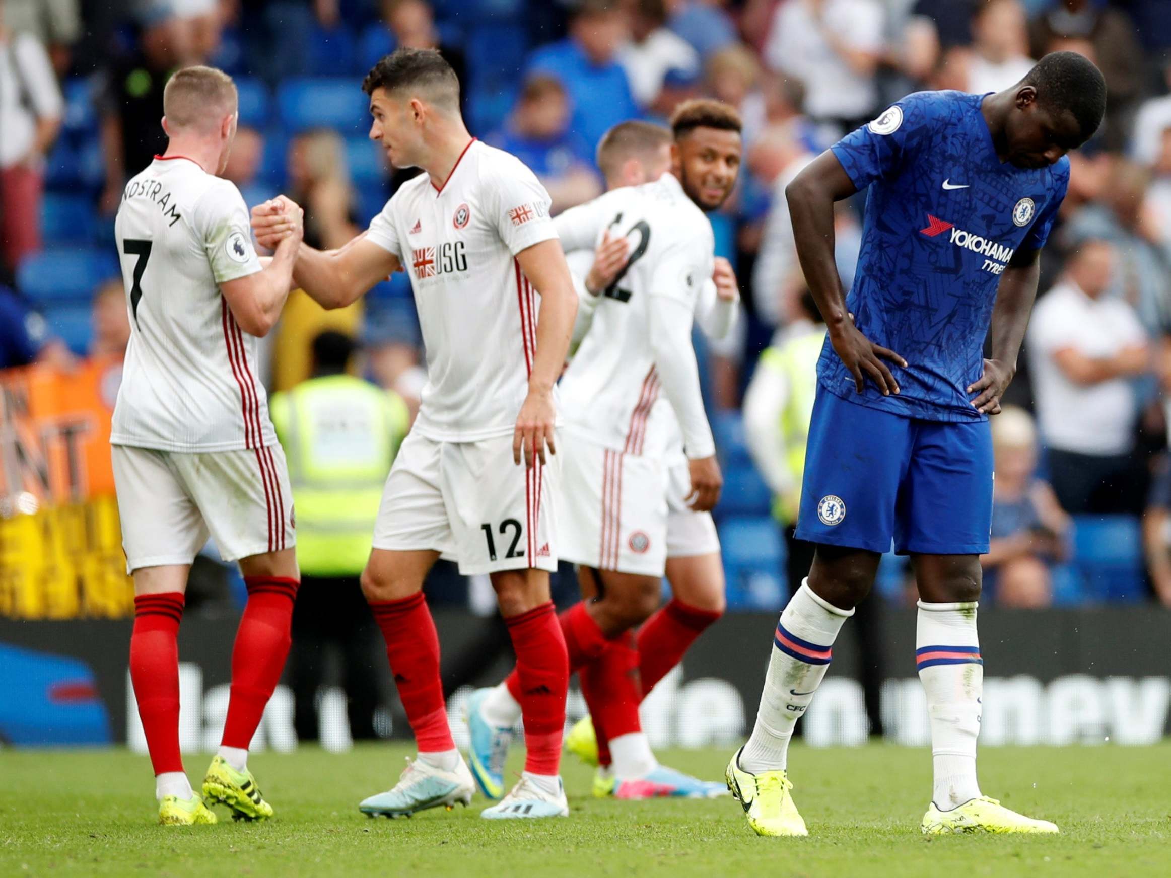 Kurt Zouma’s own goal handed Sheffield United a point