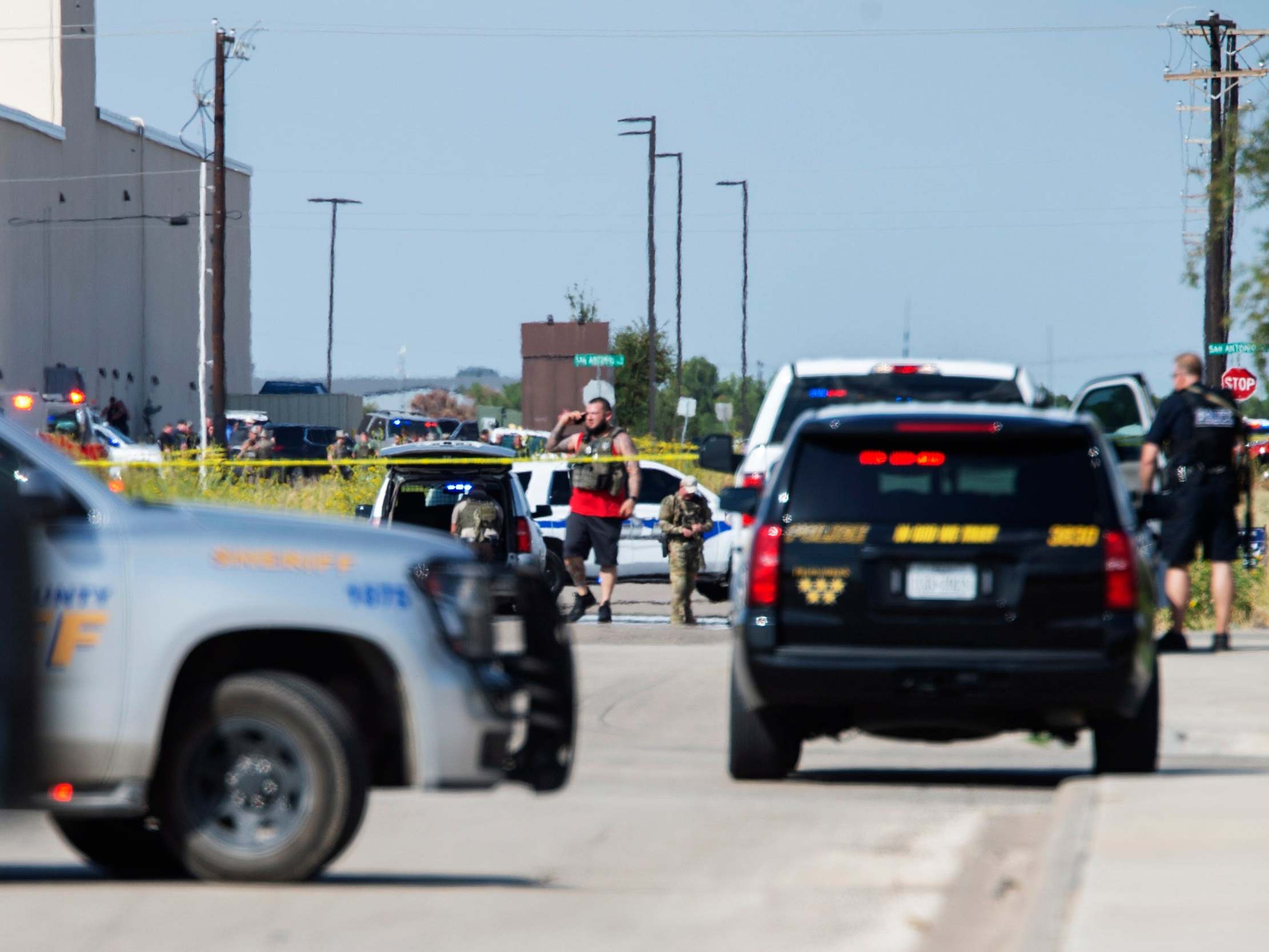 Police surround the area behind Cinergy in Odessa