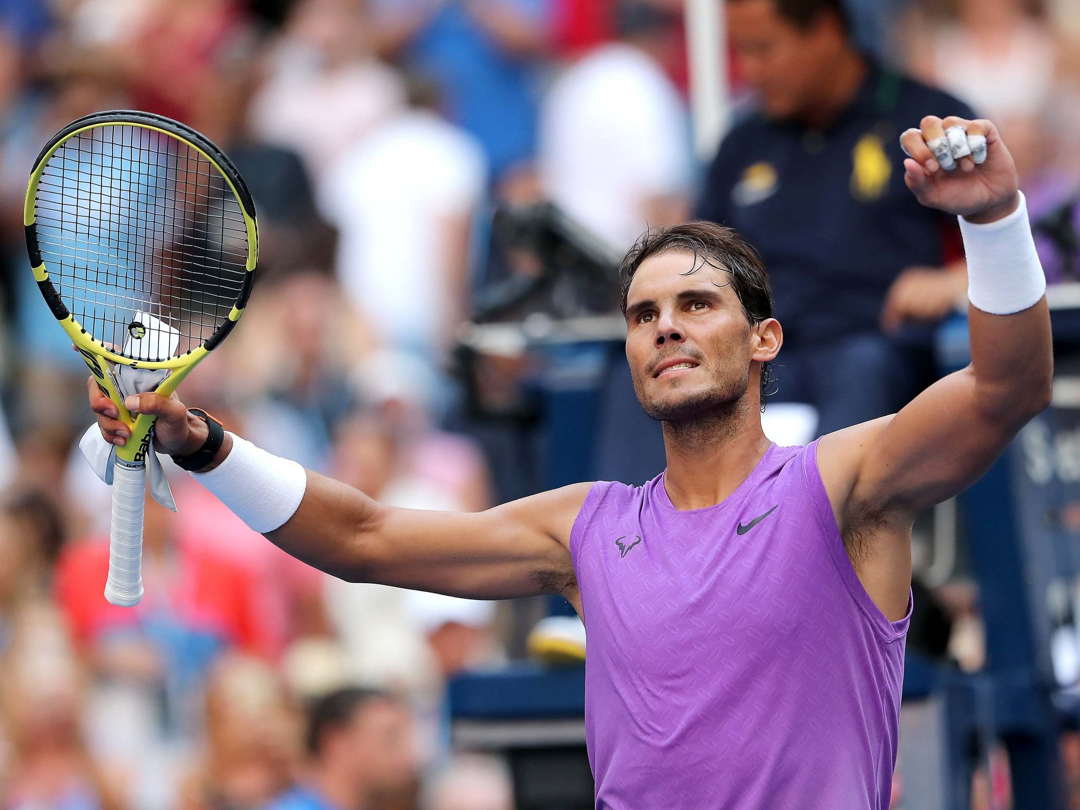 Nadal celebrates his win