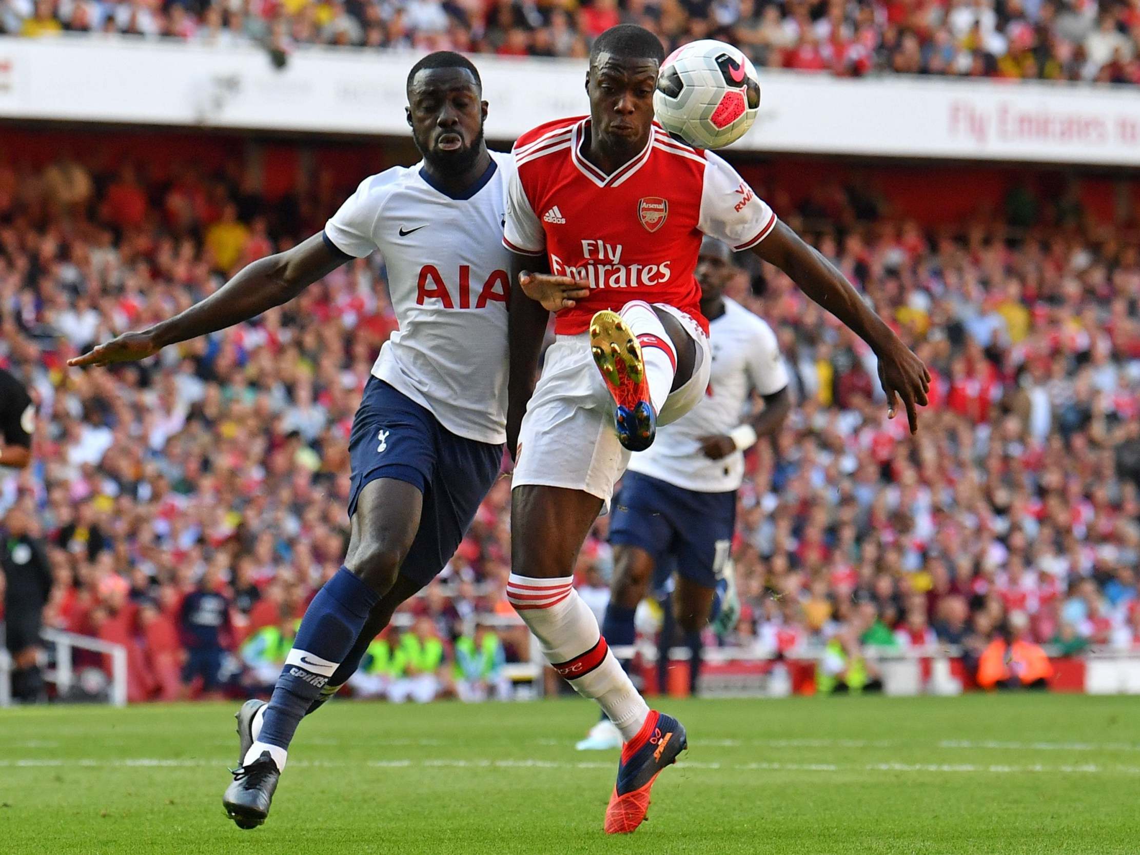 Davinson Sanchez endured a tough afternoon