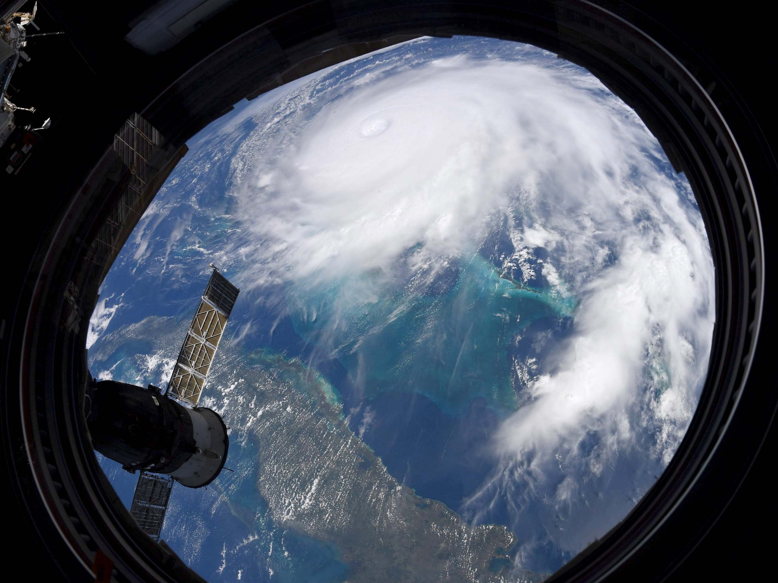 Storm Dorian, seen from the International Space Station