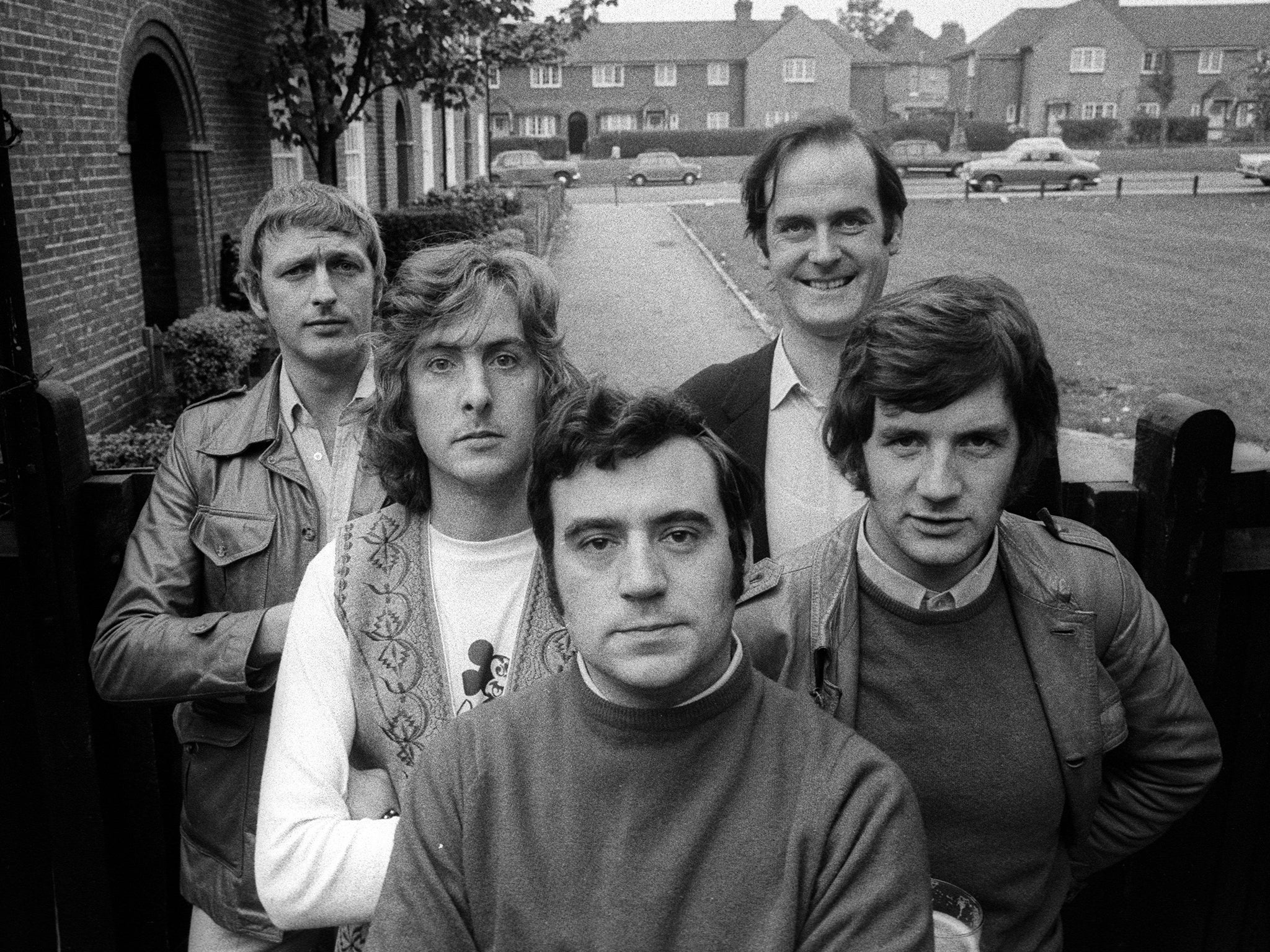 From left: Graham Chapman, Eric Idle, Terry Jones, John Cleese and Michael Palin (Rex)