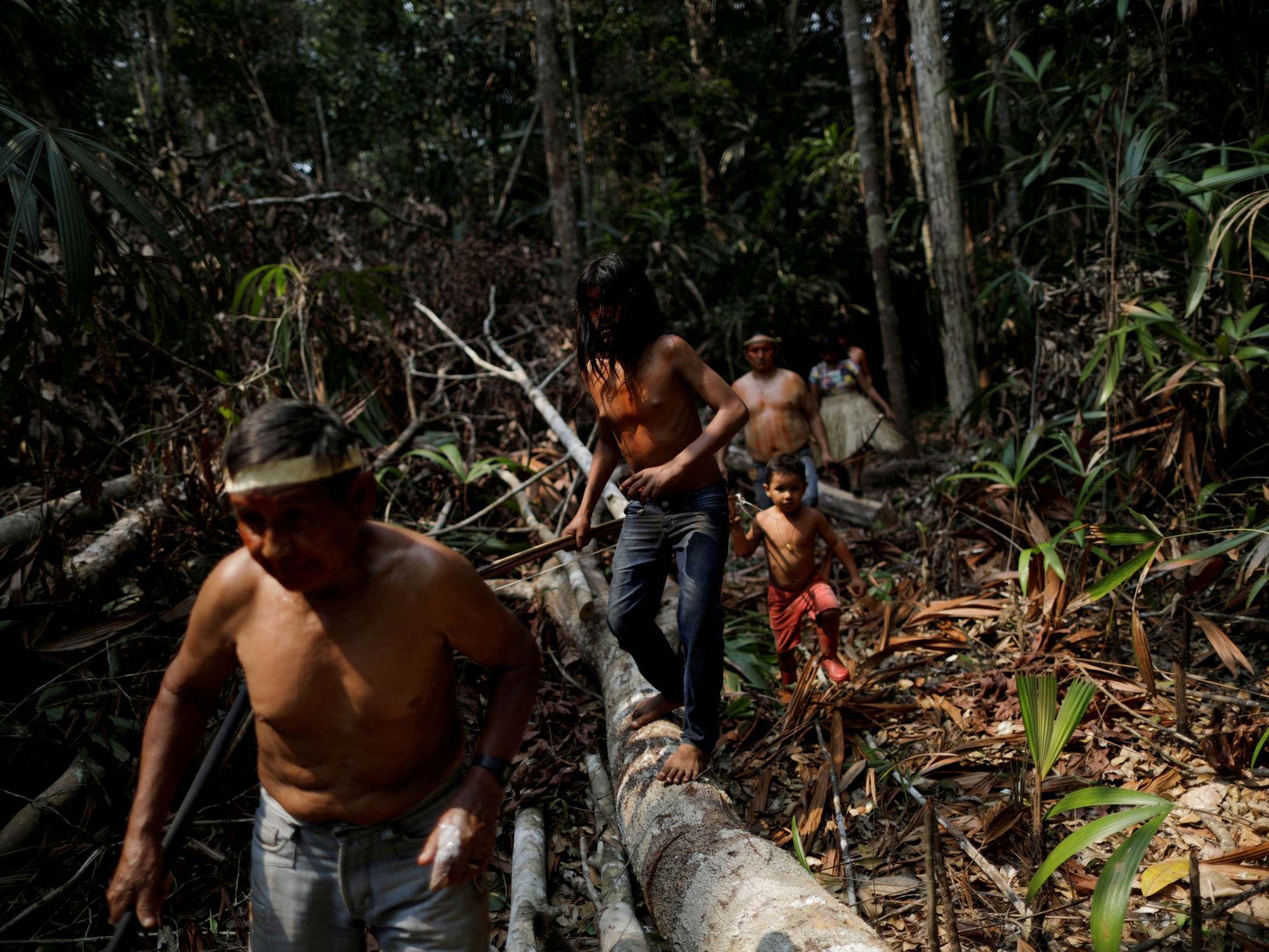 The tribes tend to come under fire when it comes to activist groups campaigning for the Amazon’s protection (Reuters)