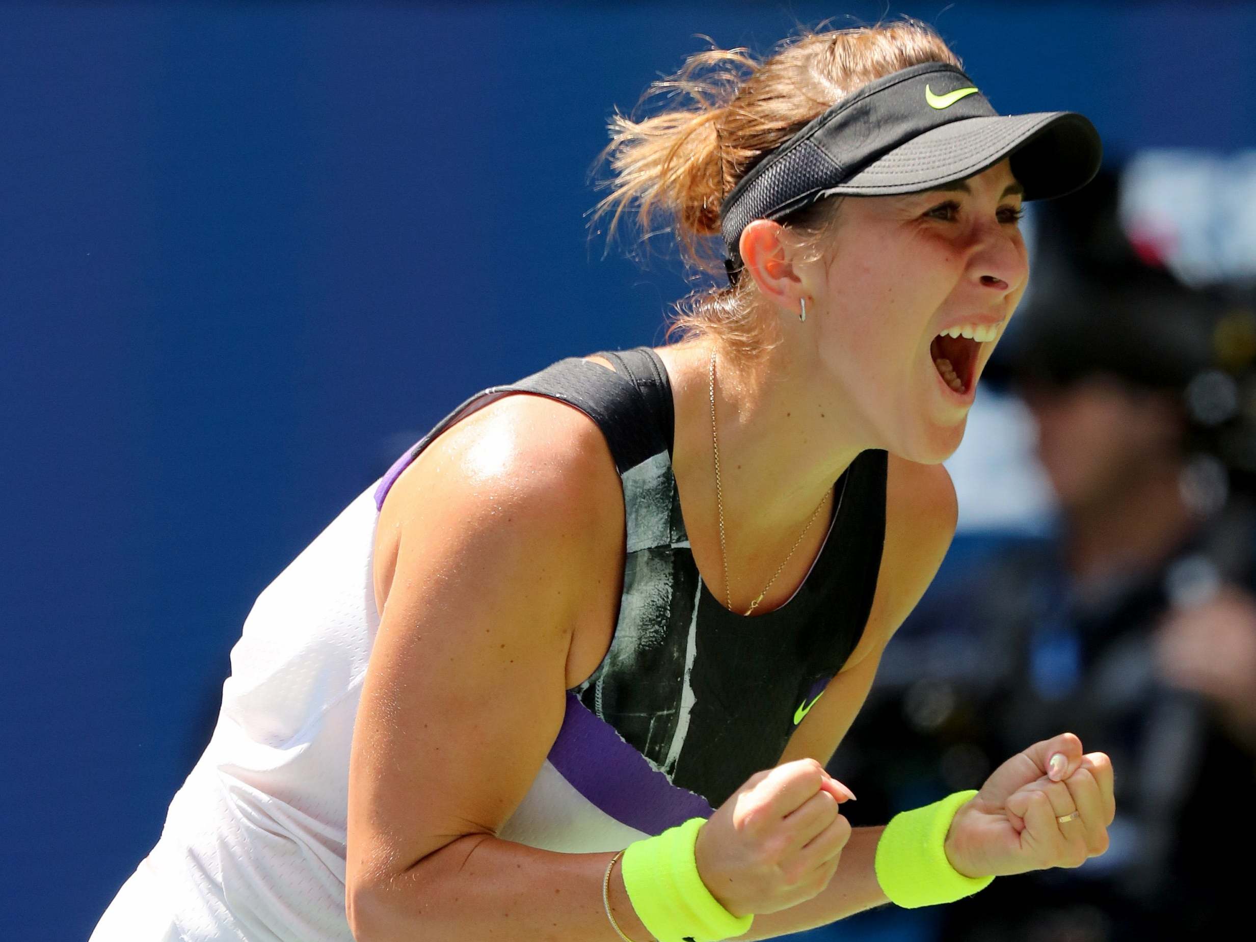 Belinda Bencic reached the last four of the US Open