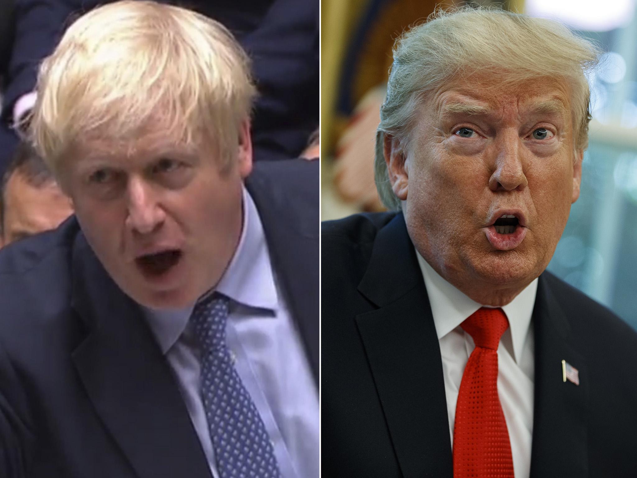 Donald Trump has repeatedly expressed his admiration for Boris Johnson