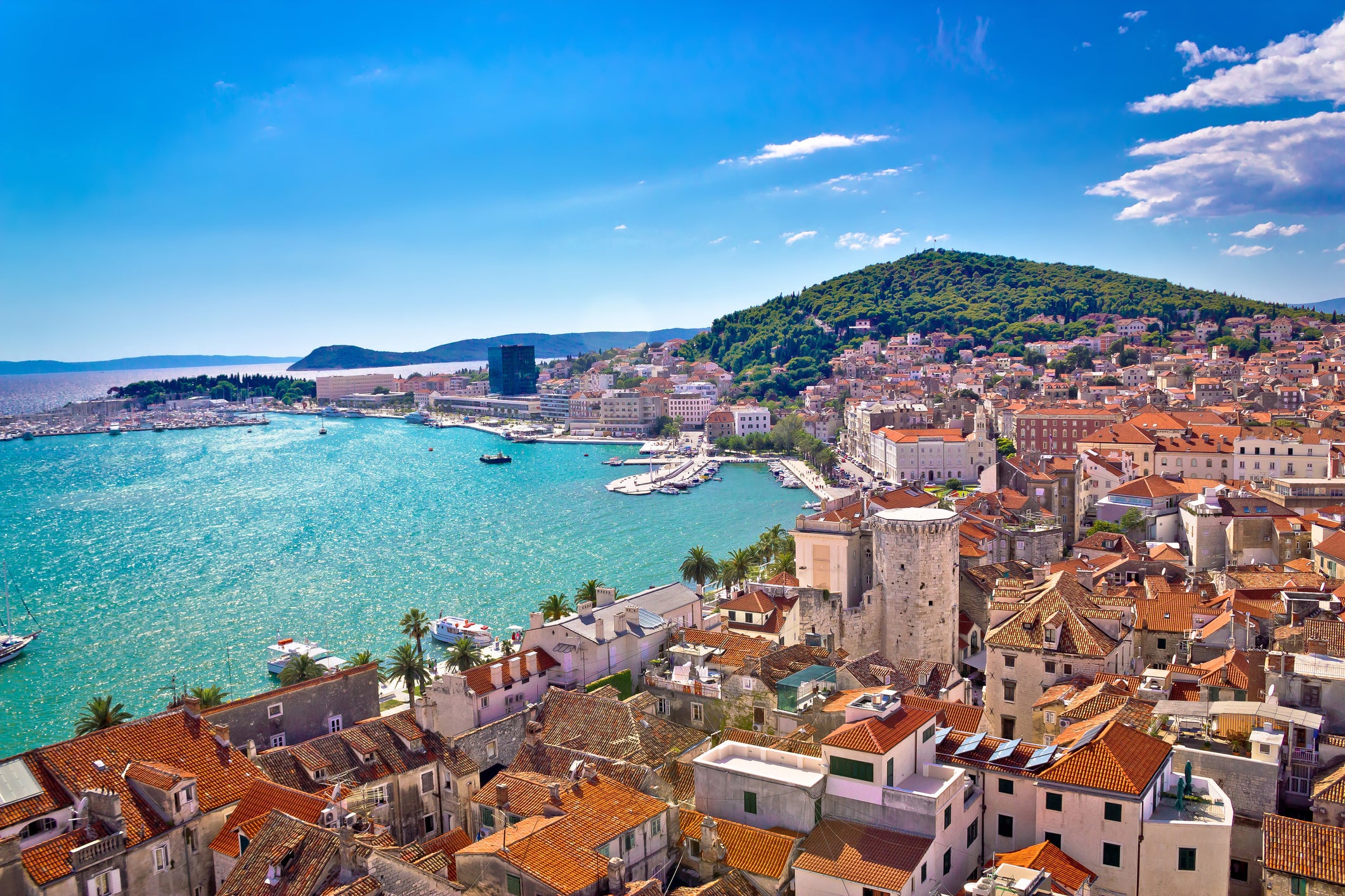 You could visit Split in off-season October and exchange your currency