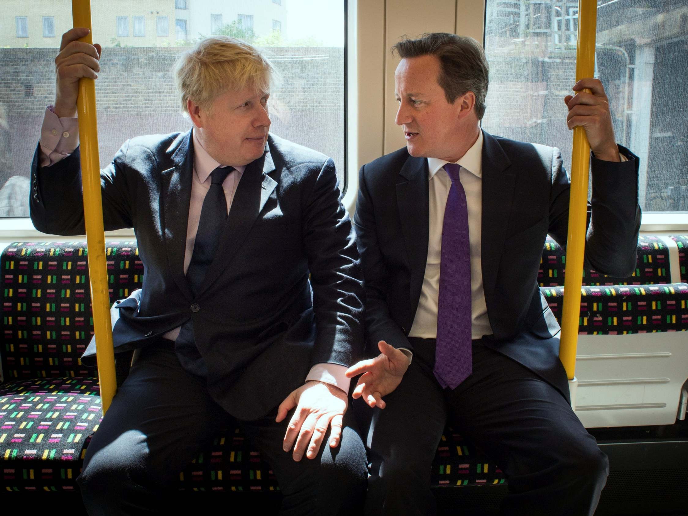 Boris Johnson mocked David Cameron in the note