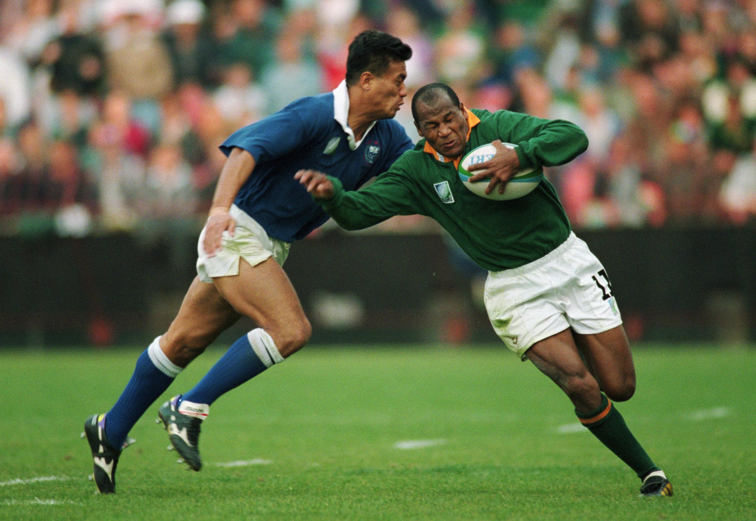 Williams was the only black player in the 1995 Rugby World Cup-winning Springboks squad