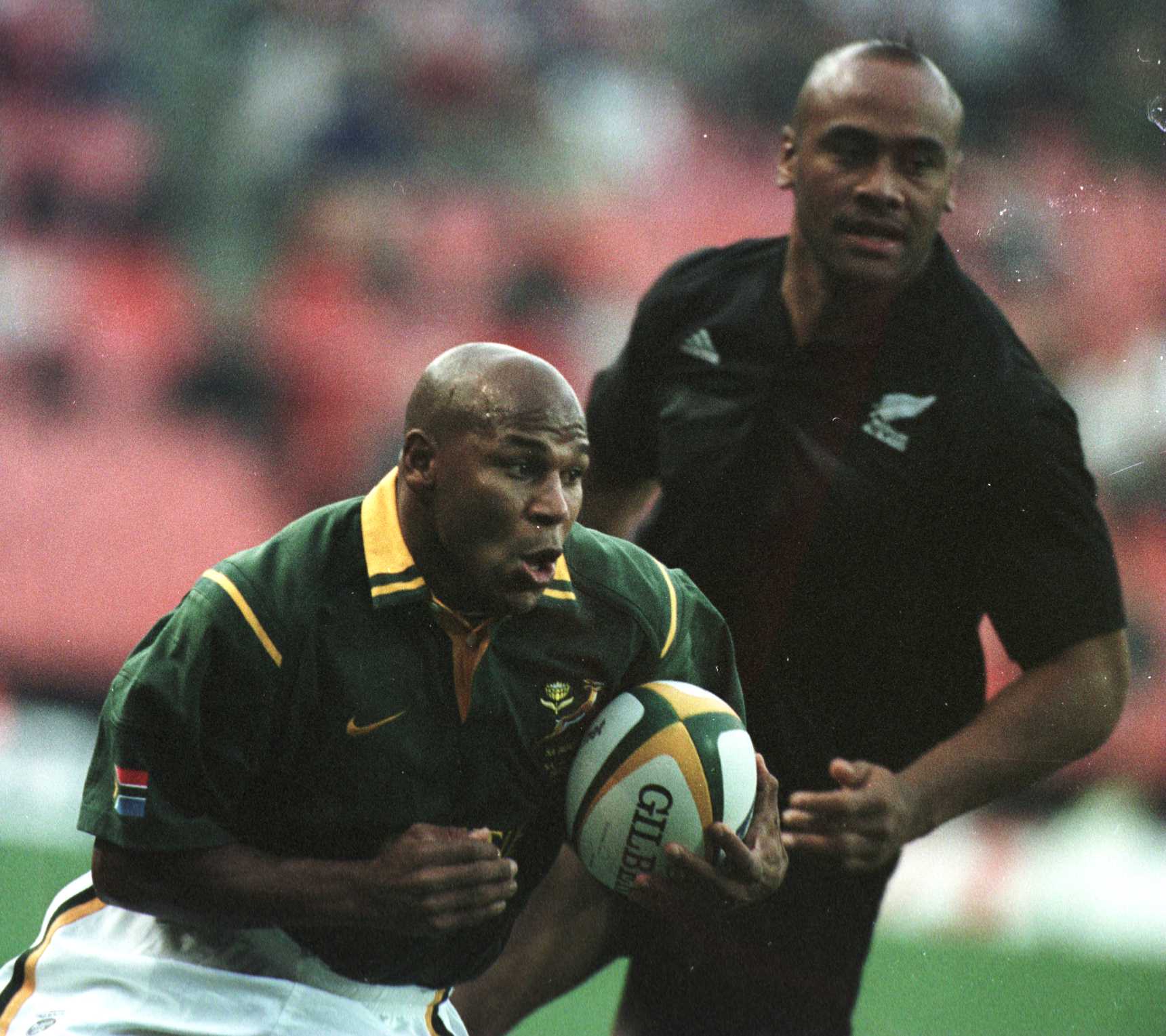 Williams lined up against Jonah Lomu in the Rugby World Cup final