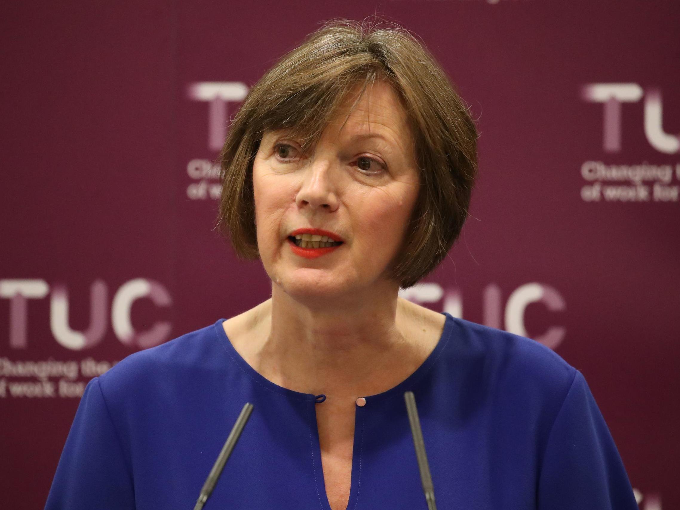 Frances O’Grady criticised the negotiating mandate