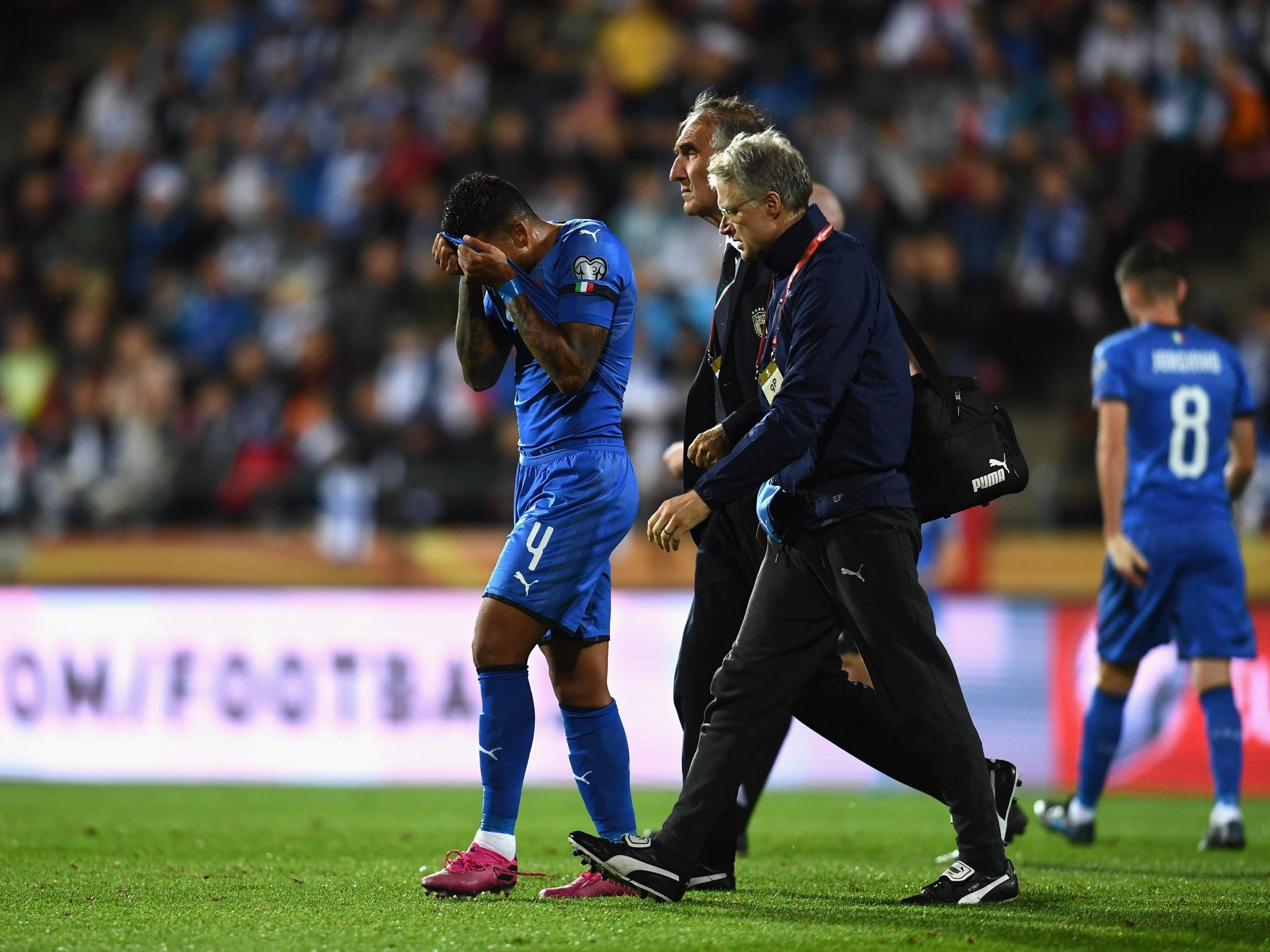 Italy boss Roberto Mancini confirmed after the game that the substitution was just precautionary