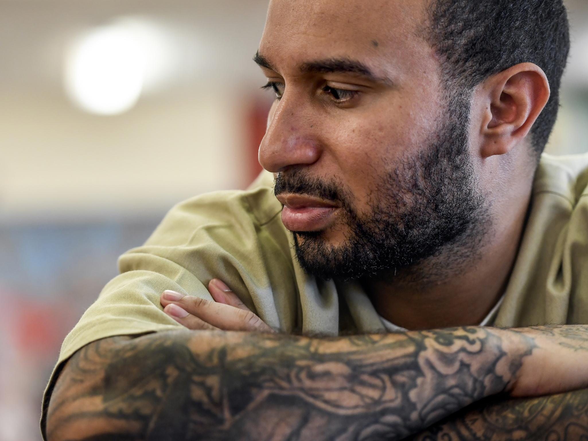 Jorge Henriquez, 32, who is scheduled for parole in February, cut more than a year off his five-year sentence for dealing cocaine by taking classes and working in the prison car body shop