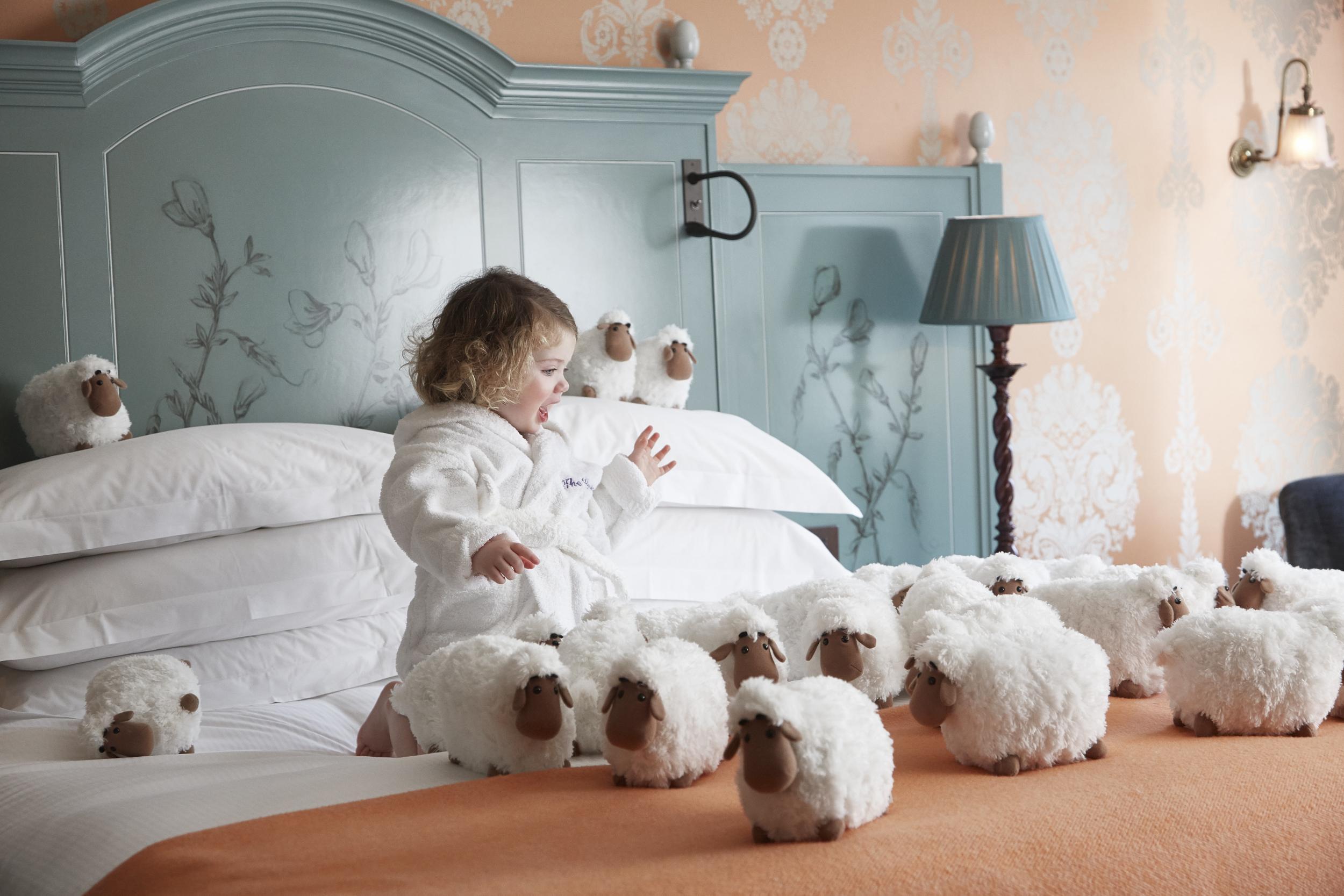 Barbara the sheep is the hotel’s mascot