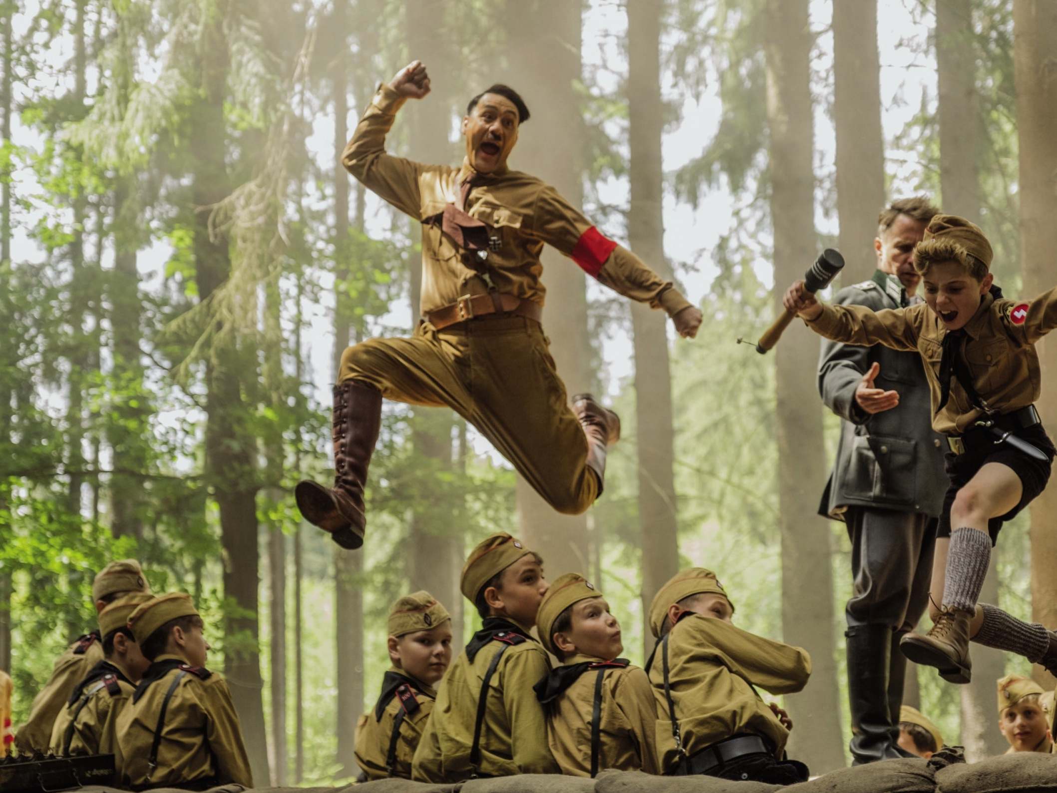 ‘JoJo Rabbit’ director-star Taika Waititi as a comic version of Hitler