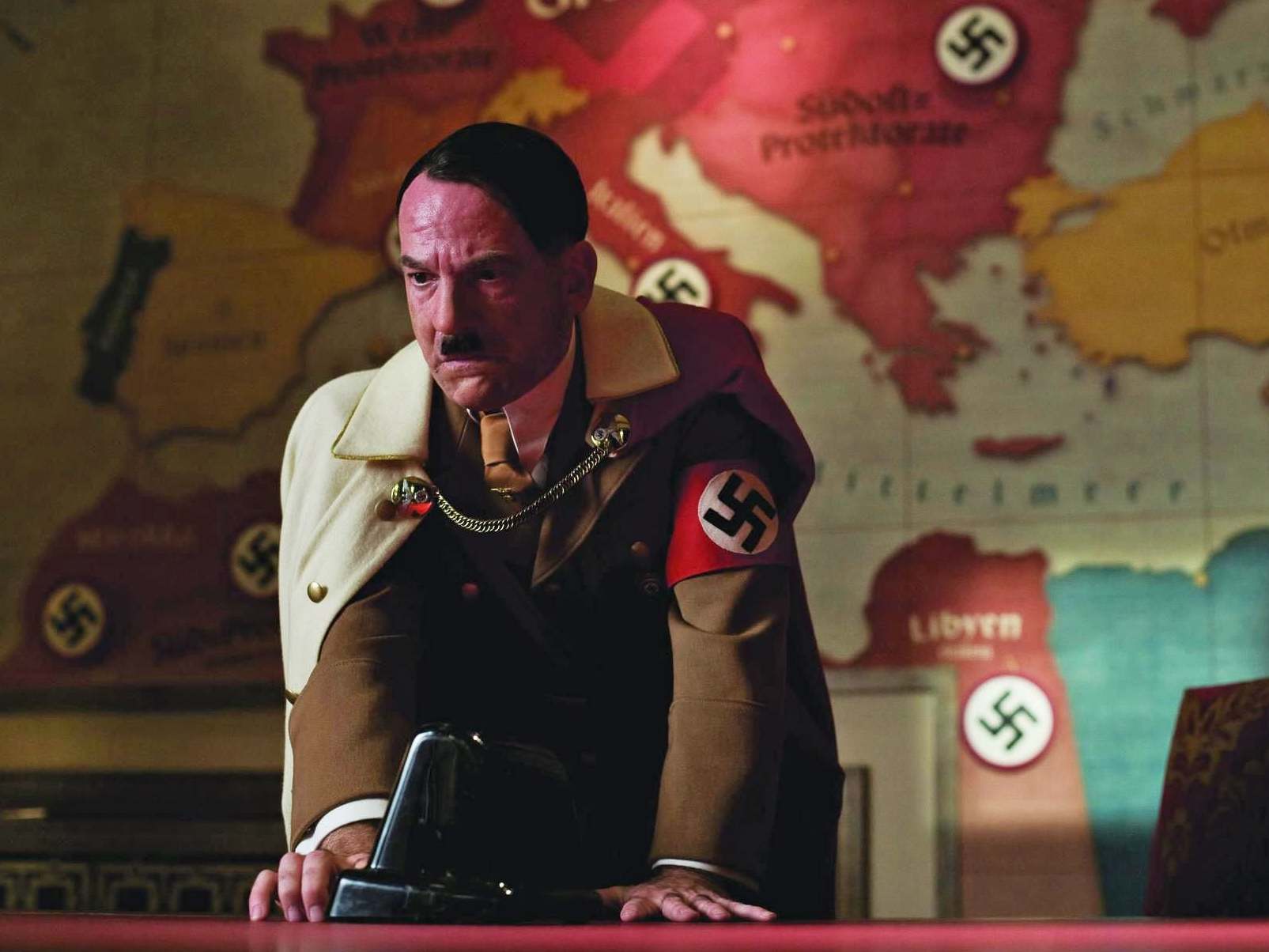 Martin Wuttke’s portrayal of the dictator in Quentin Tarantino’s ‘Inglorious Basterds‘ (2009) resembles a vaudeville turn