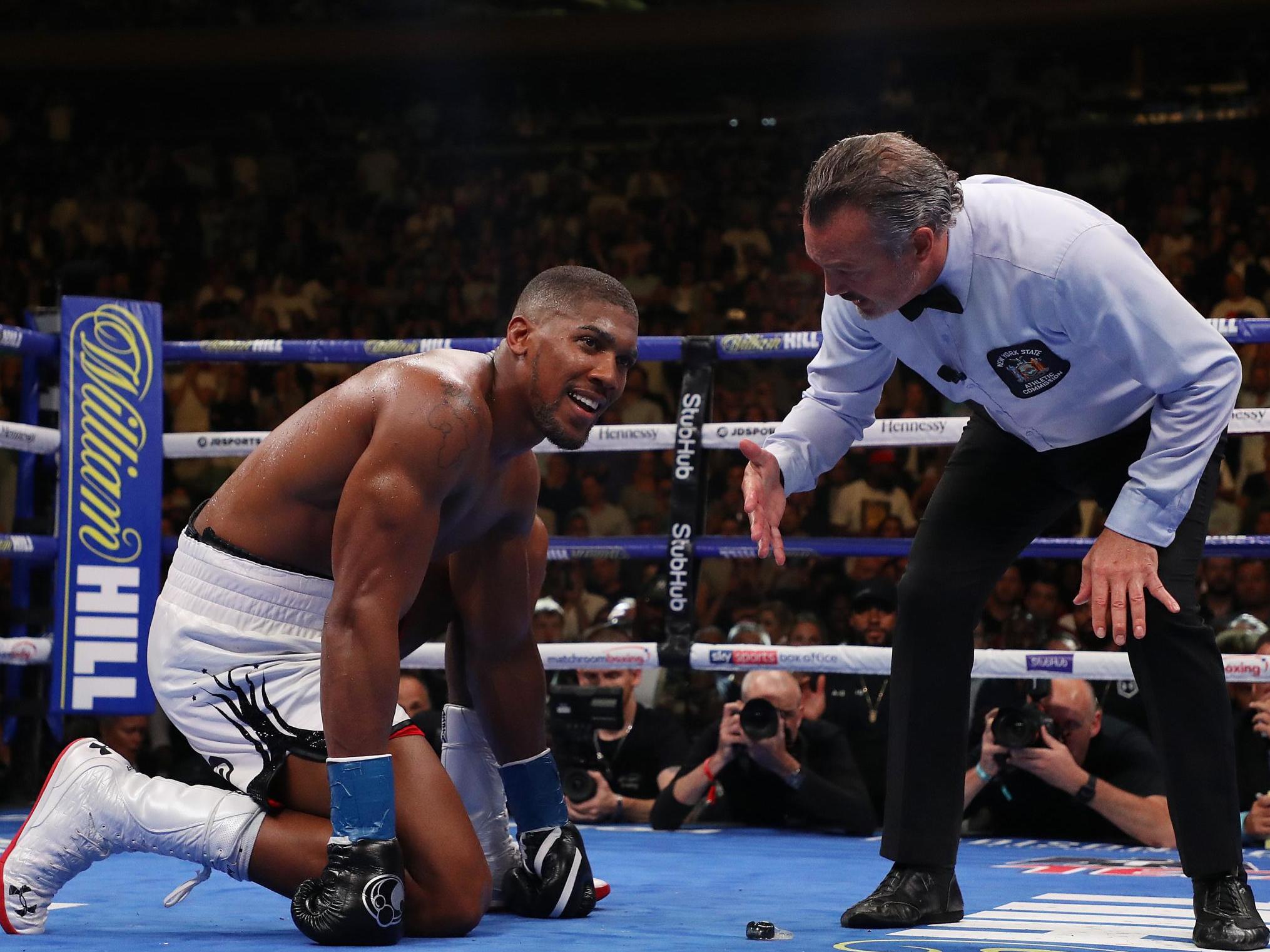 Joshua during his loss to Ruiz Jr in June