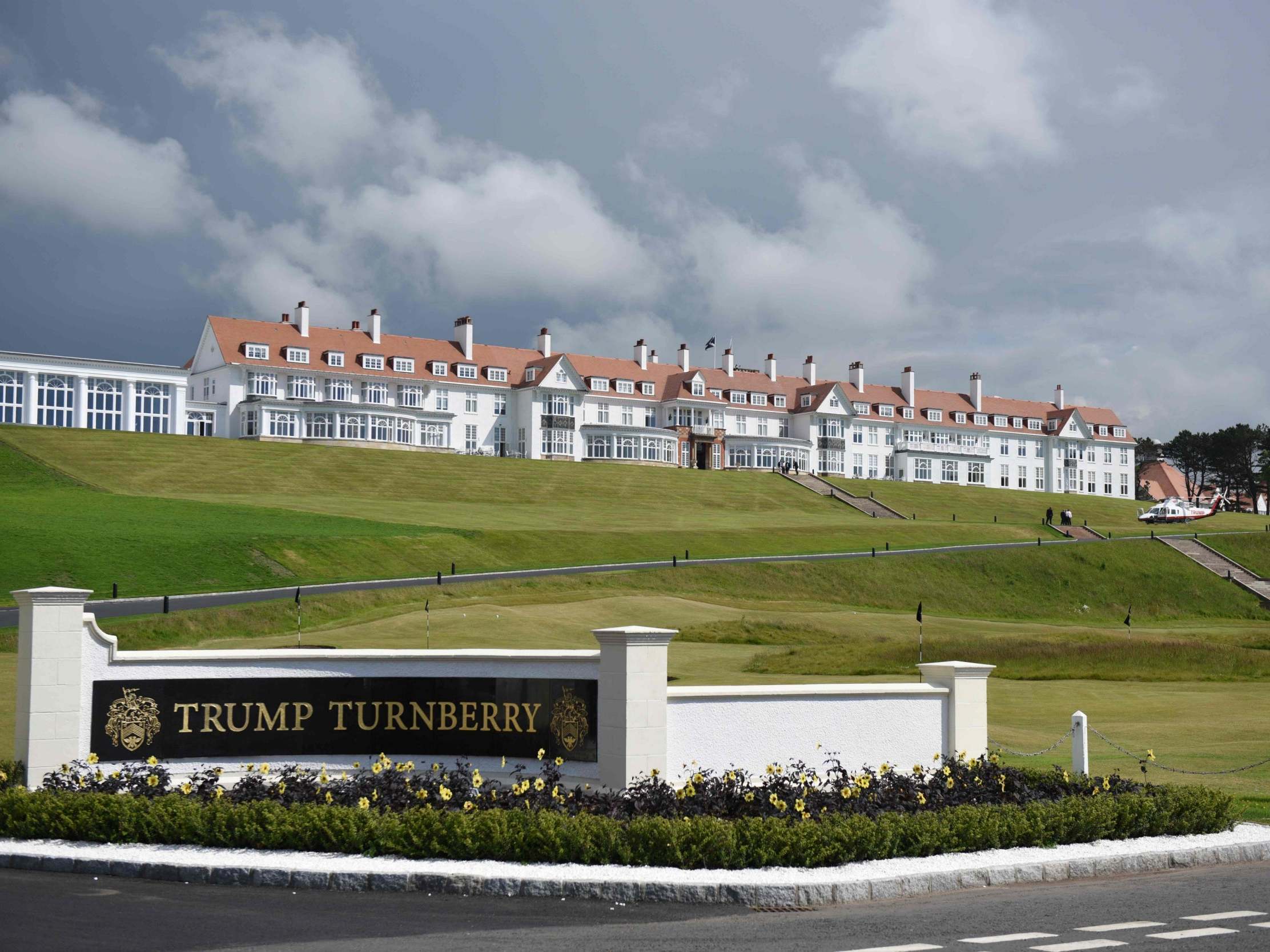 The Trump Turnberry hotel and golf resort in Scotland hosted the US military 40 times in the last four years