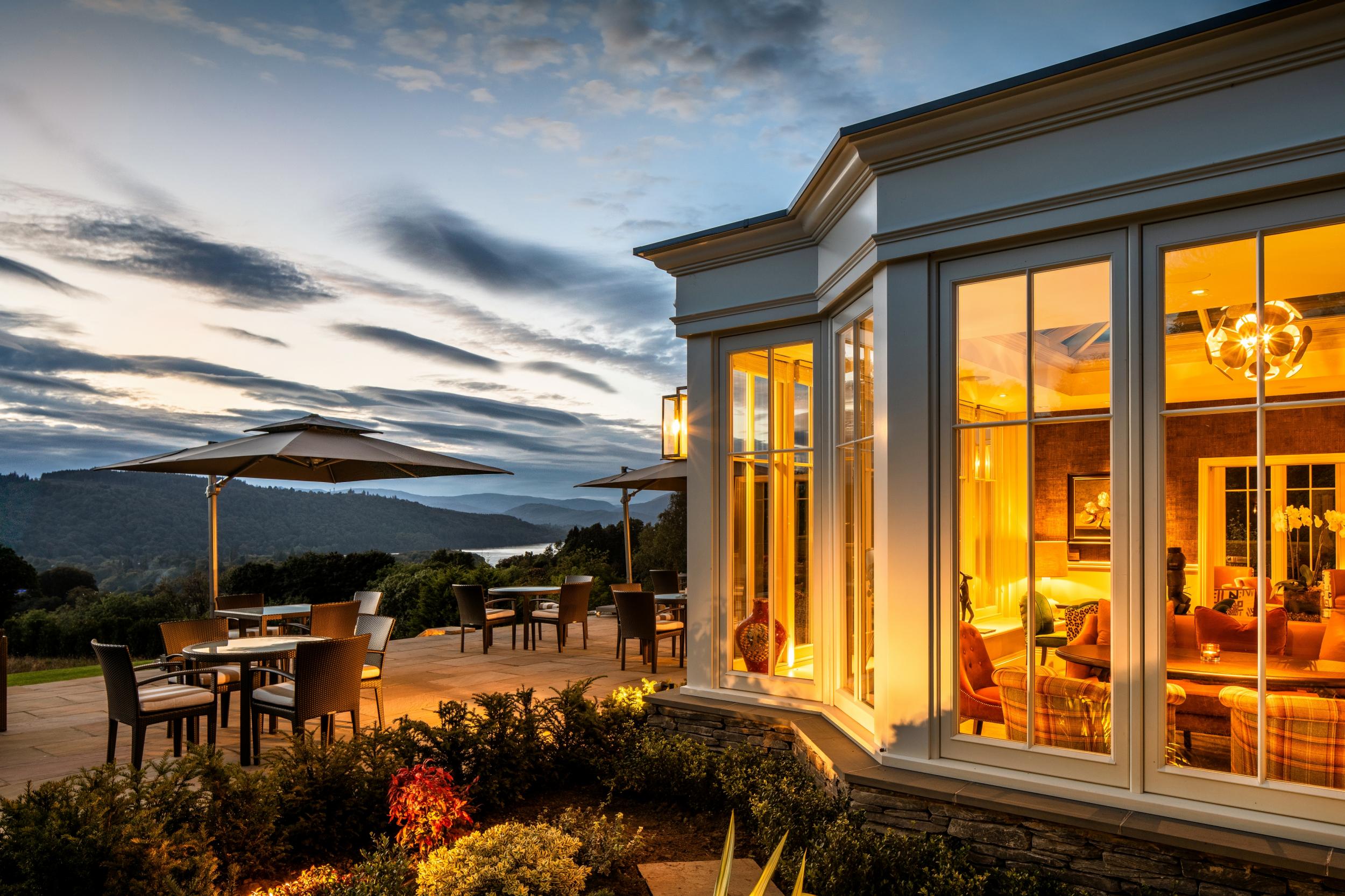 Stunning views from the Linthwaite House conservatory