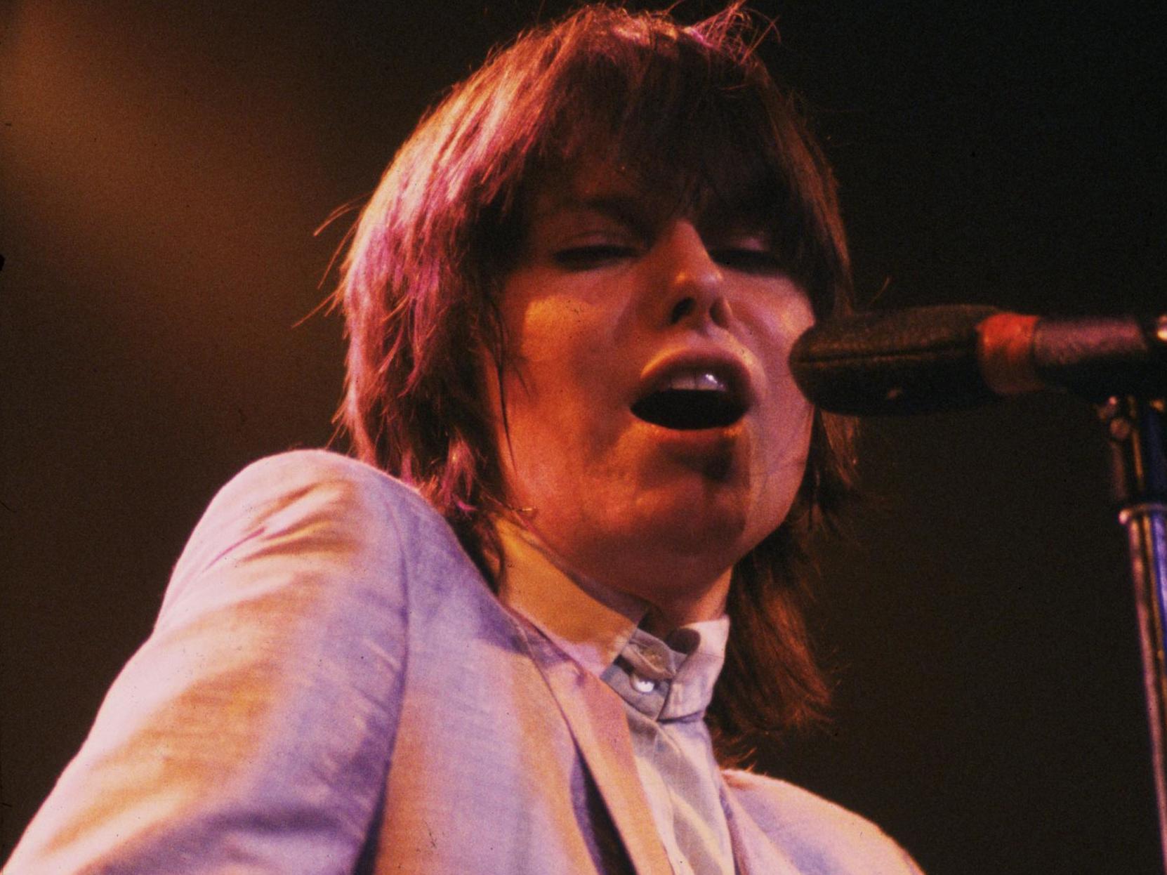 Hynde performing at the Lyceum in London, 1981 (Getty)