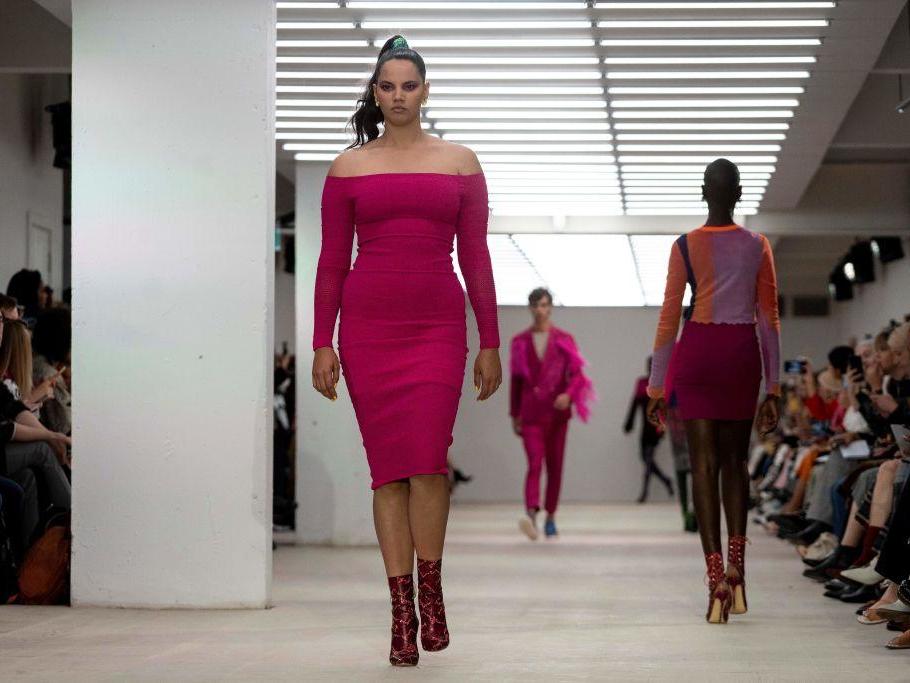 The designer featured a diverse range of models in the show (AFP/Getty)