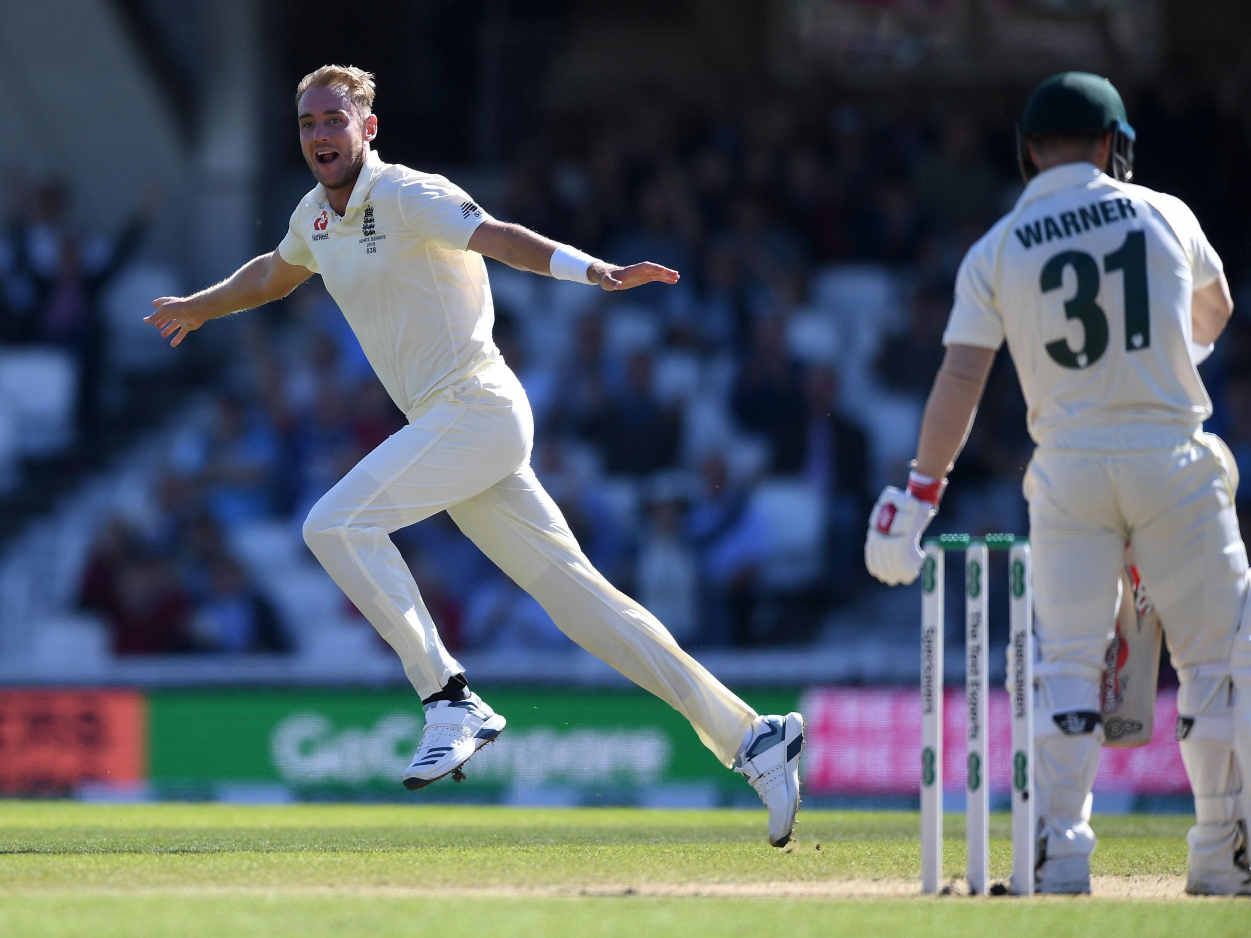 Broad dismissed David Warner seven times in ten innings