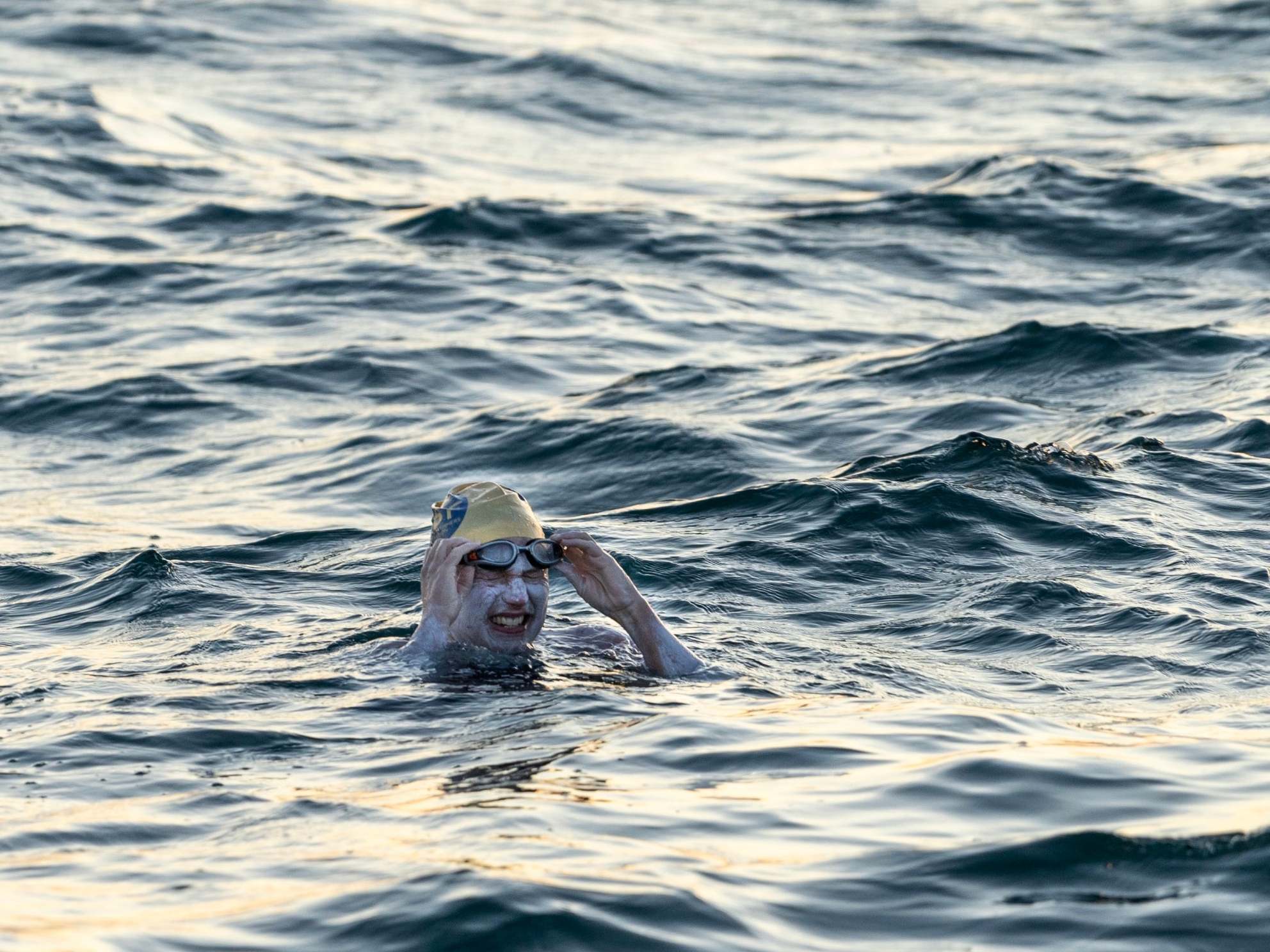 The American swimmer completed the feat of endurance at 6.30am after more than 54 hours of swimming