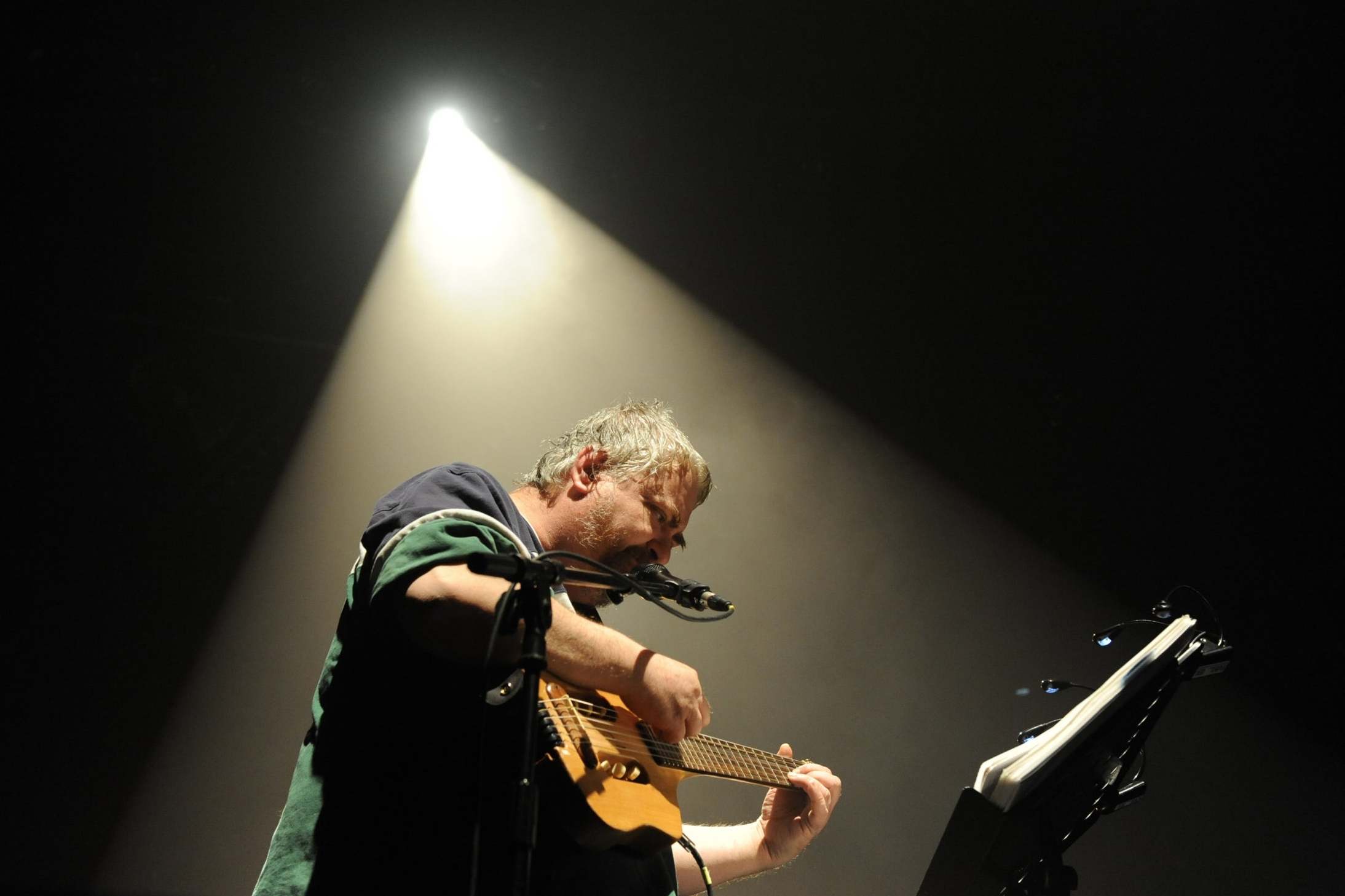 Johnston in 2010: his music was unabashedly simple but drew a cult following