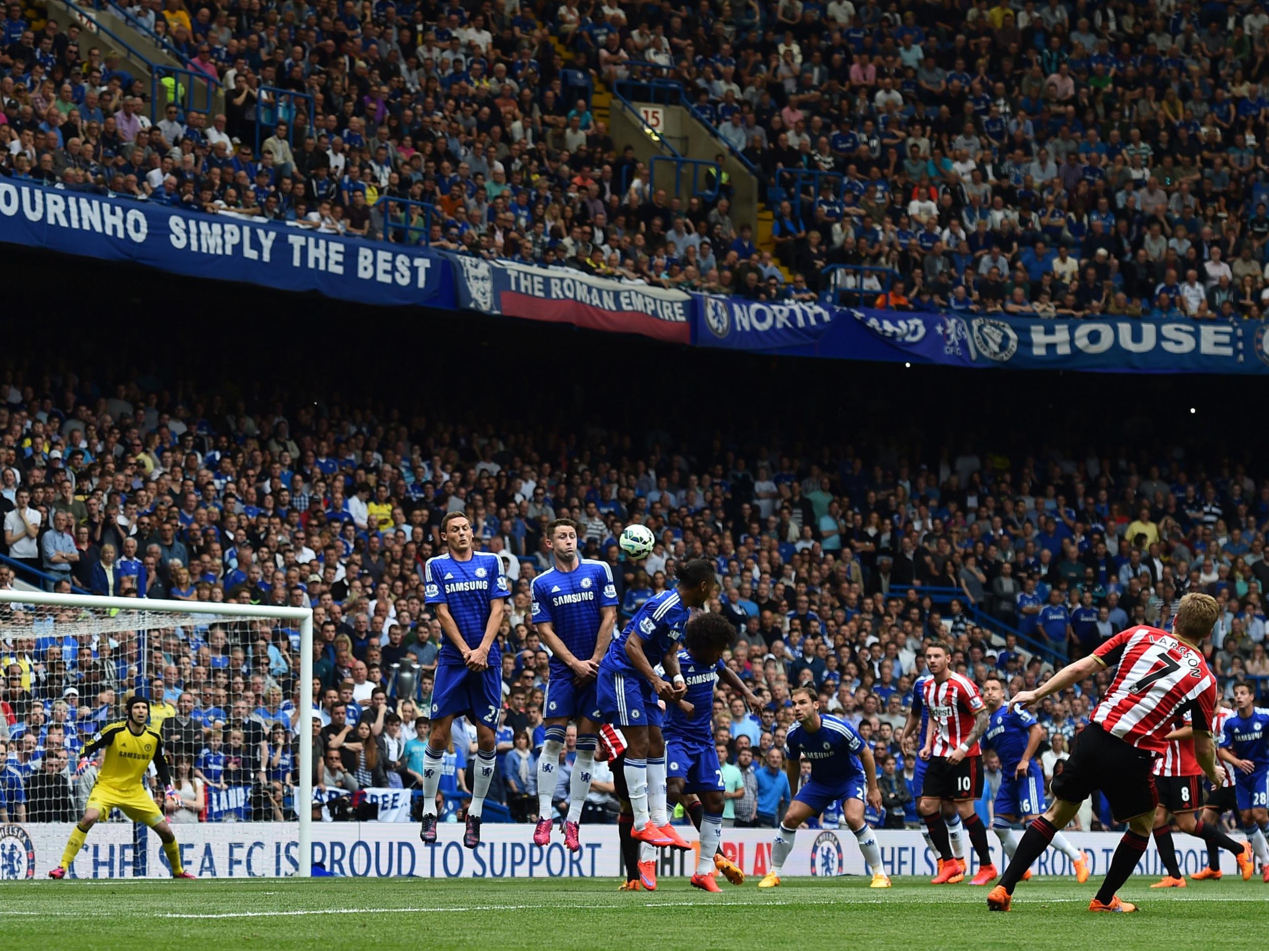 Sebastian Larsson scored eleven Premier League free-kicks