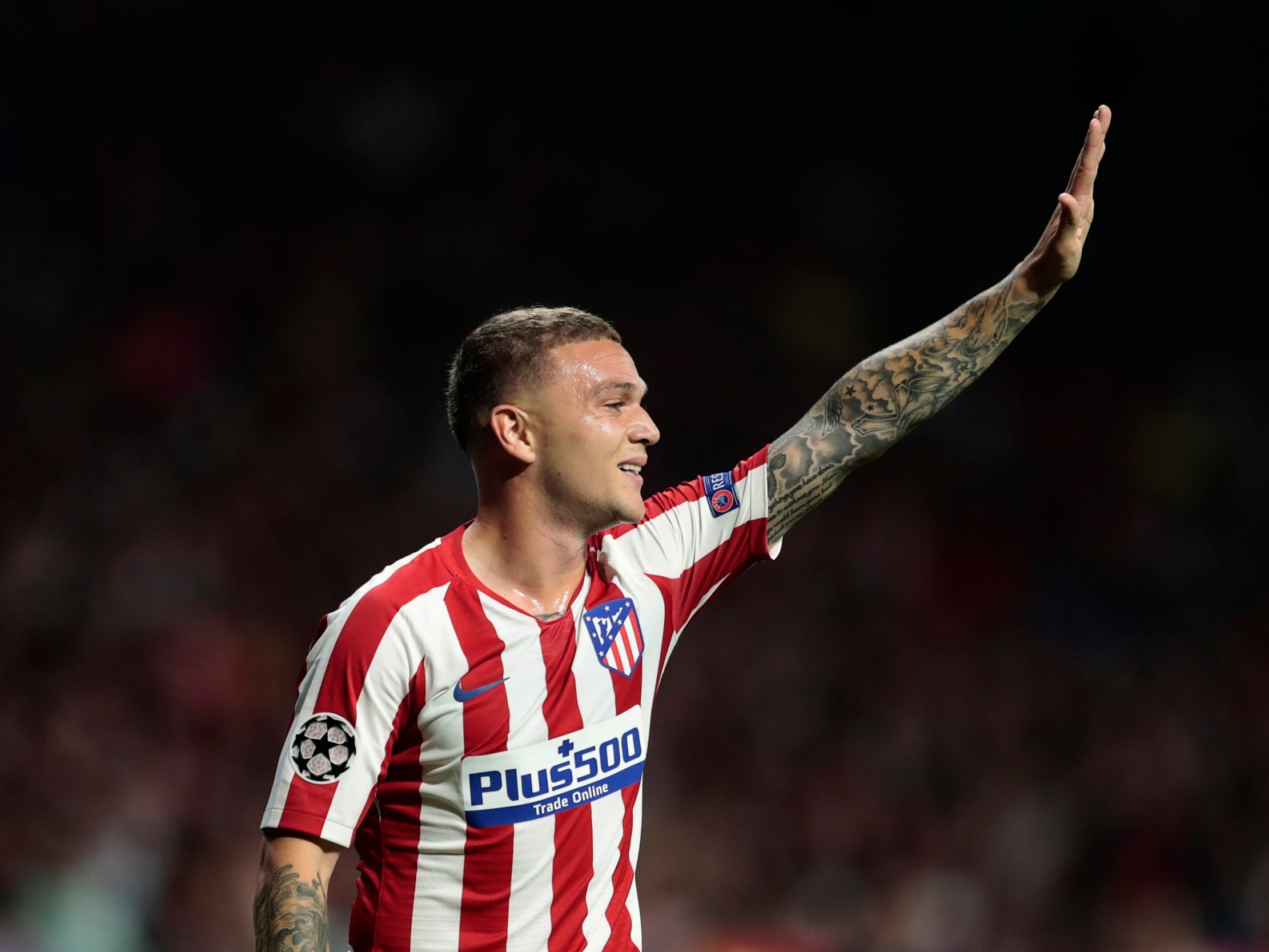 Kieran Trippier was dropped for Simeone's side this weekend