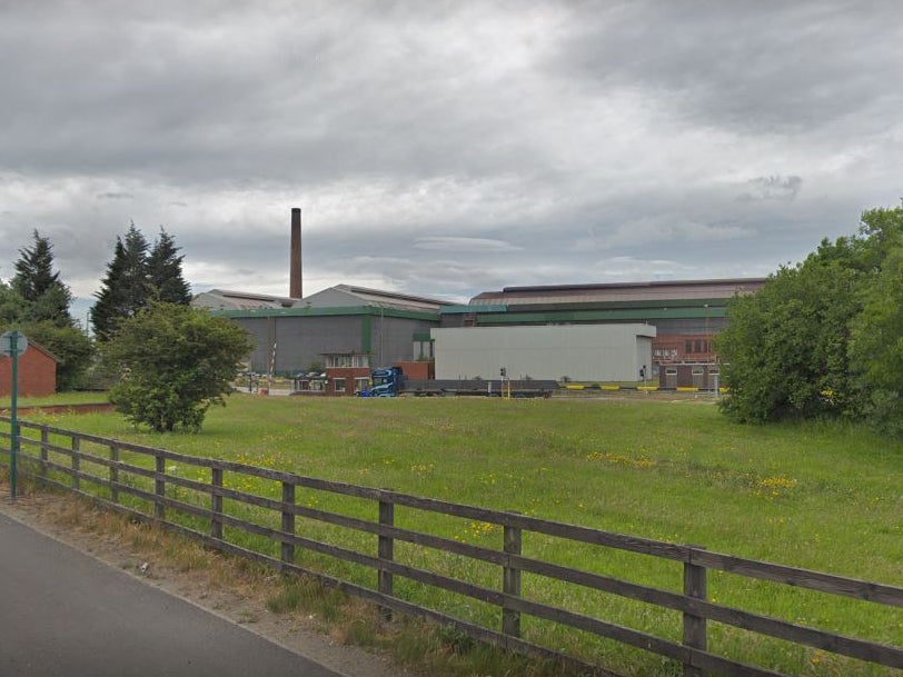 A view of the former British Steel Lackenby Works in Redcar