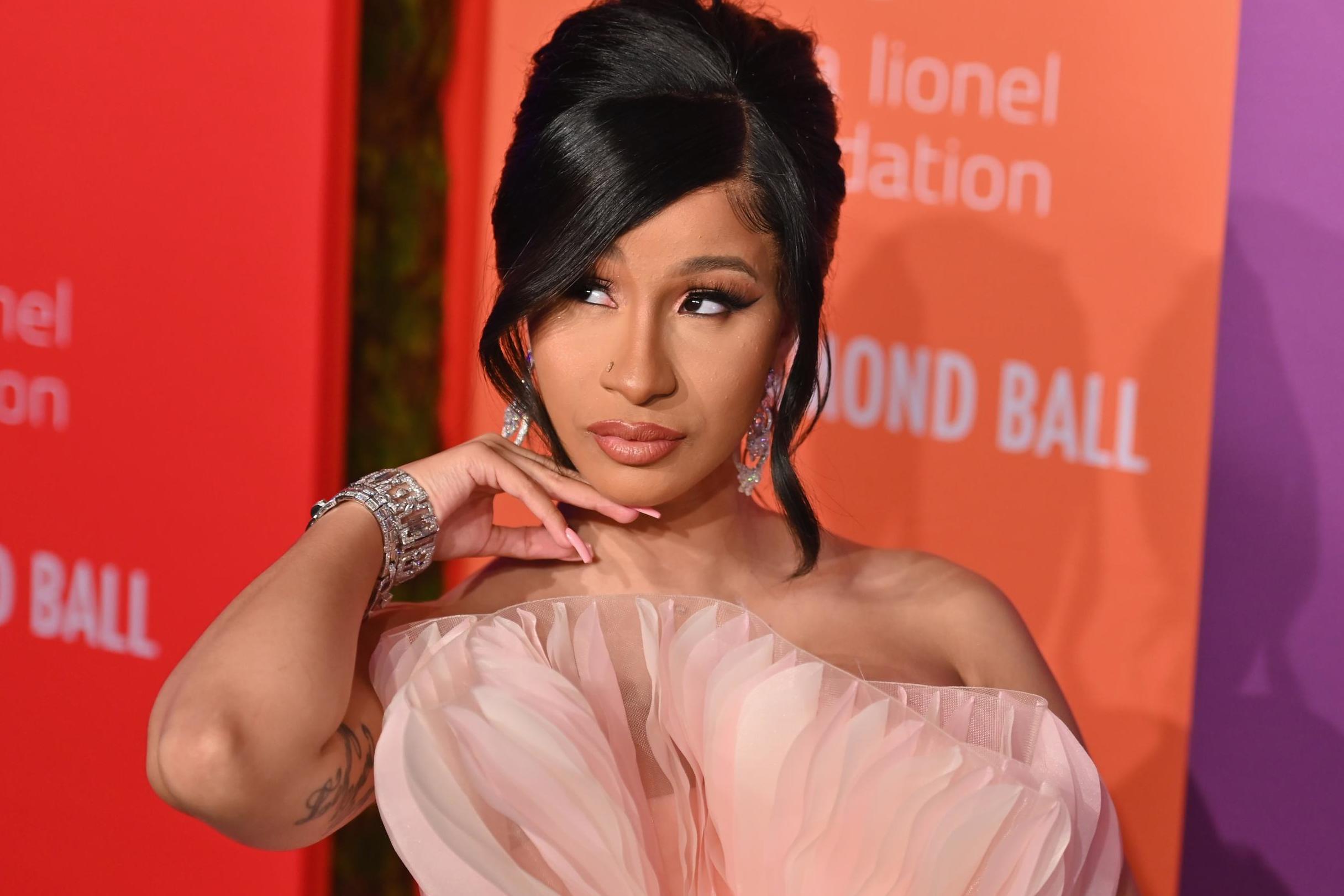 Cardi B arrives for Rihanna's fifth annual Diamond Ball on 12 September, 2019 in New York City.