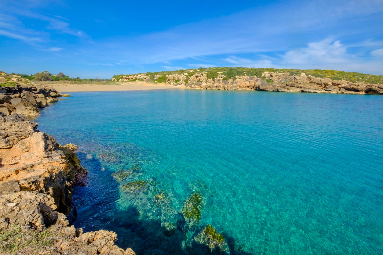 Calamosche beach, on the south coast of Sicily