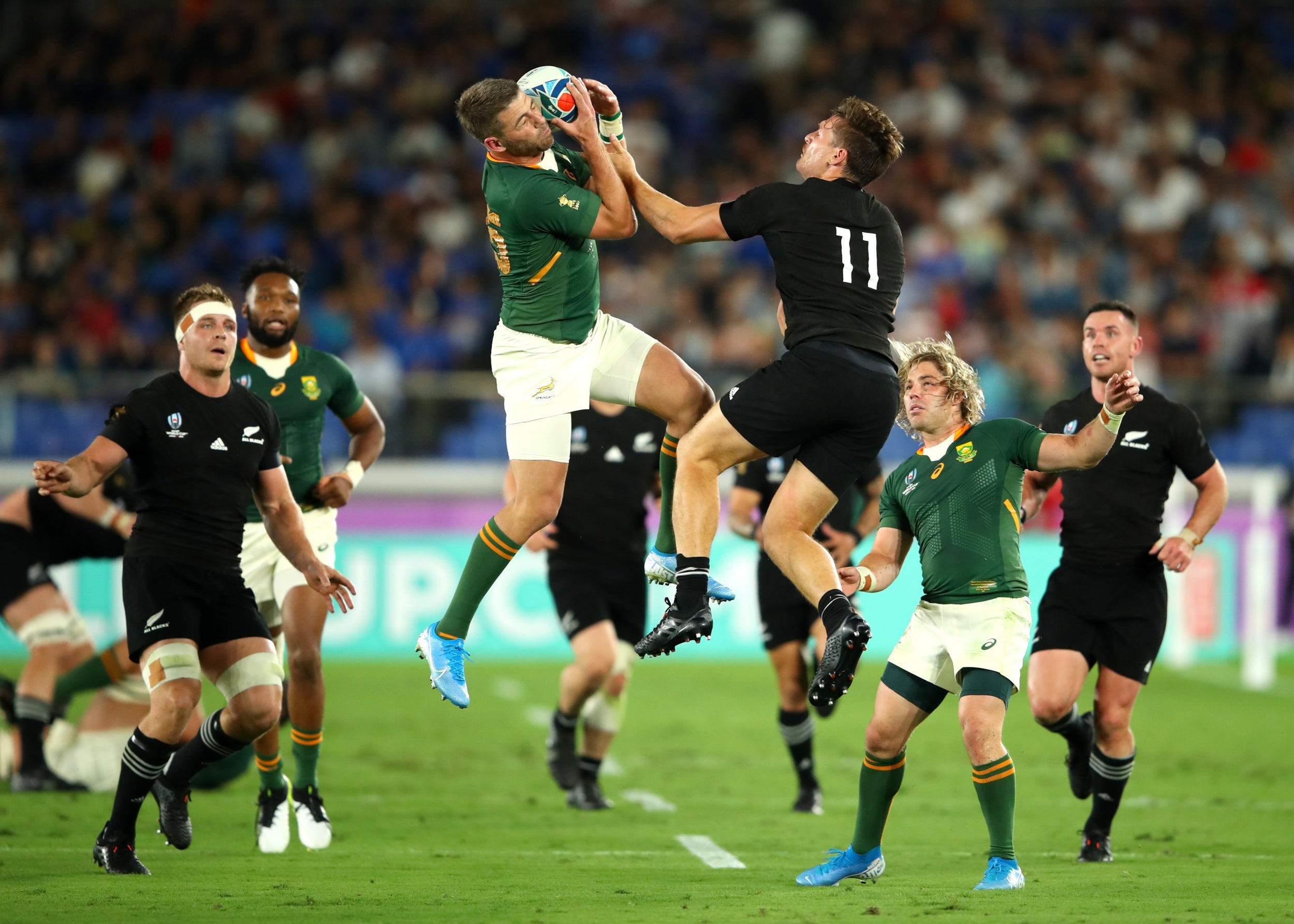 South Africa took the fight to New Zealand in the opening 25 minutes but were soon turned over