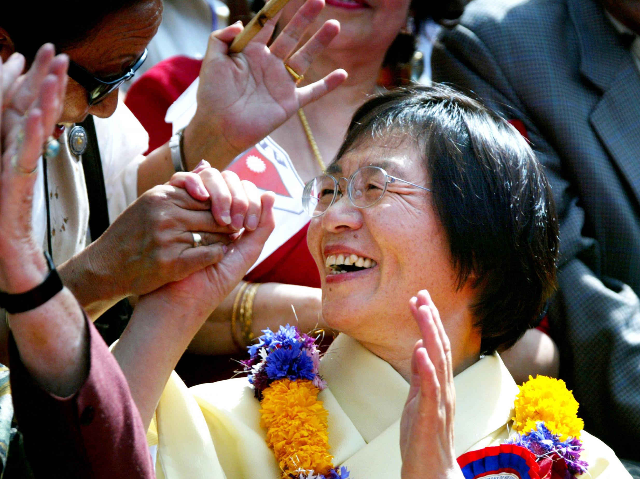 Junko Tabei, pictured in 2003