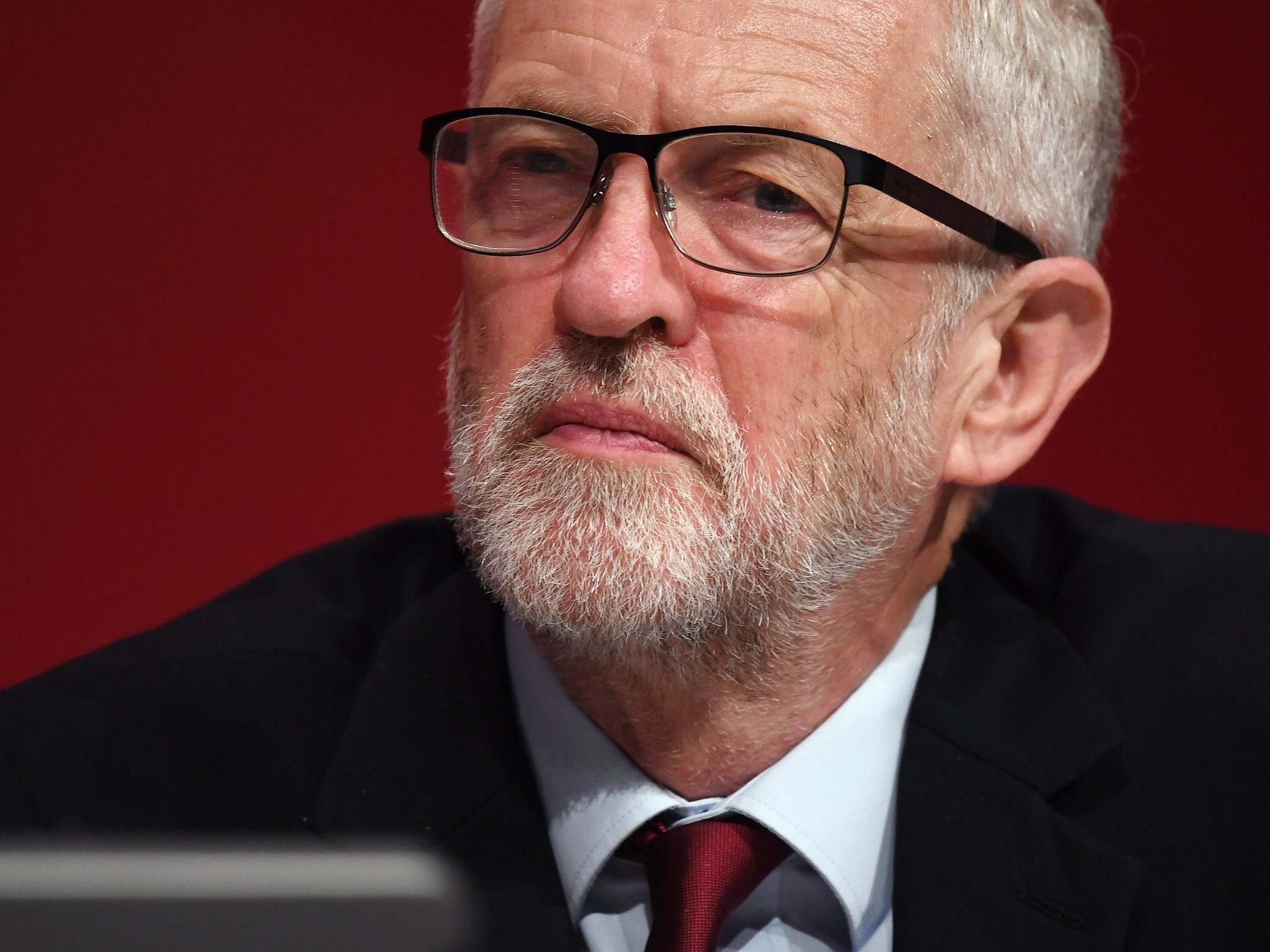 Corbyn at his party’s conference in Brighton on Saturday