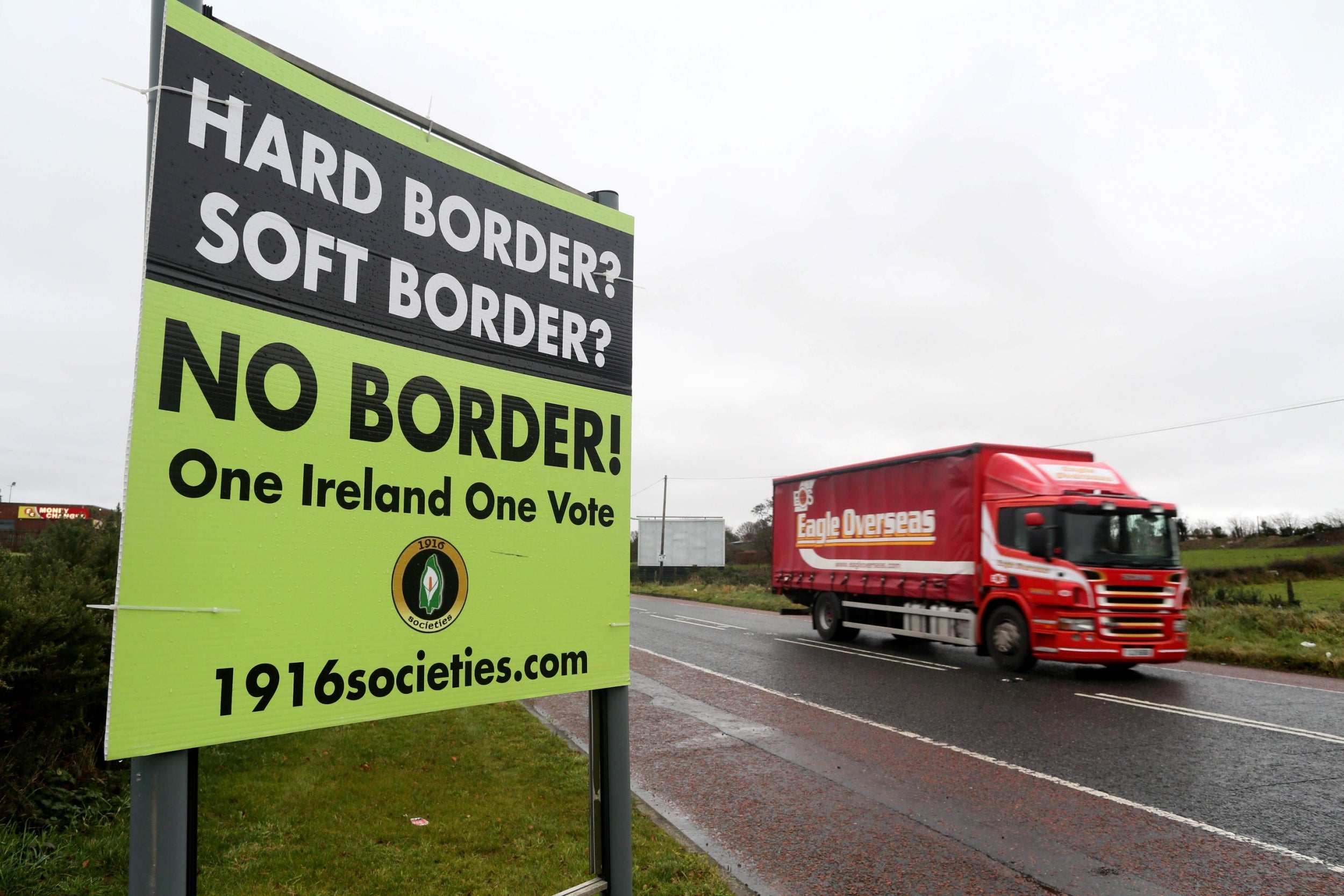 Johnson is trying to keep the border clear of checkpoints(AFP/Getty)
