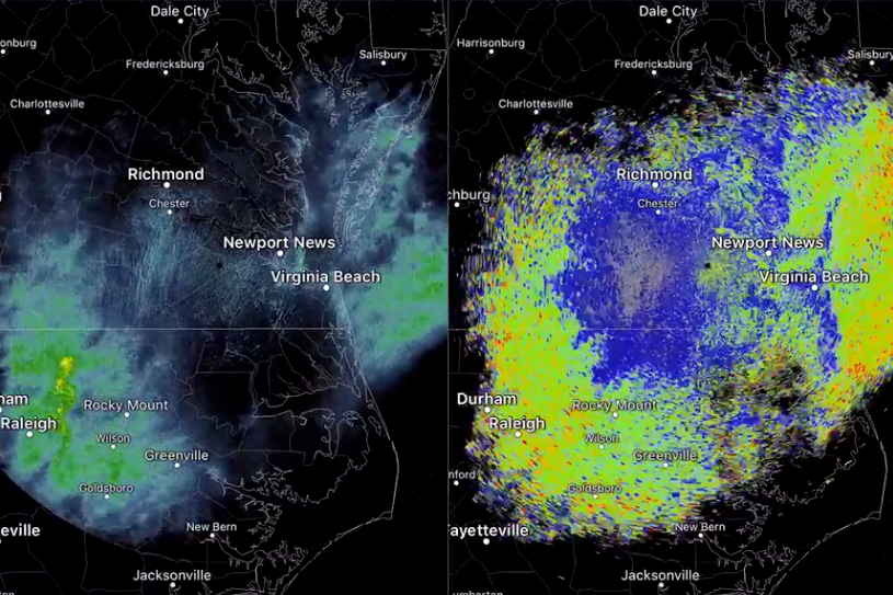 Weather radar picks up mysterious shadow across three states ‘caused by huge dragonfly swarm’