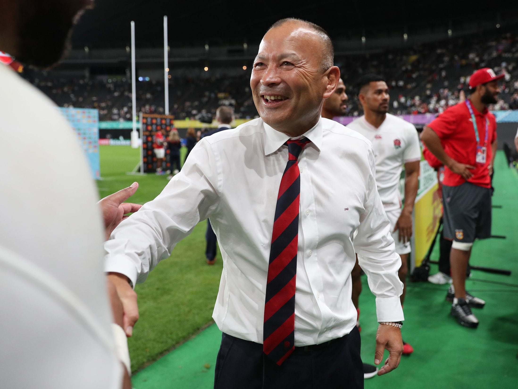 Eddie Jones was relieved with England's bonus-point victory over Tonga