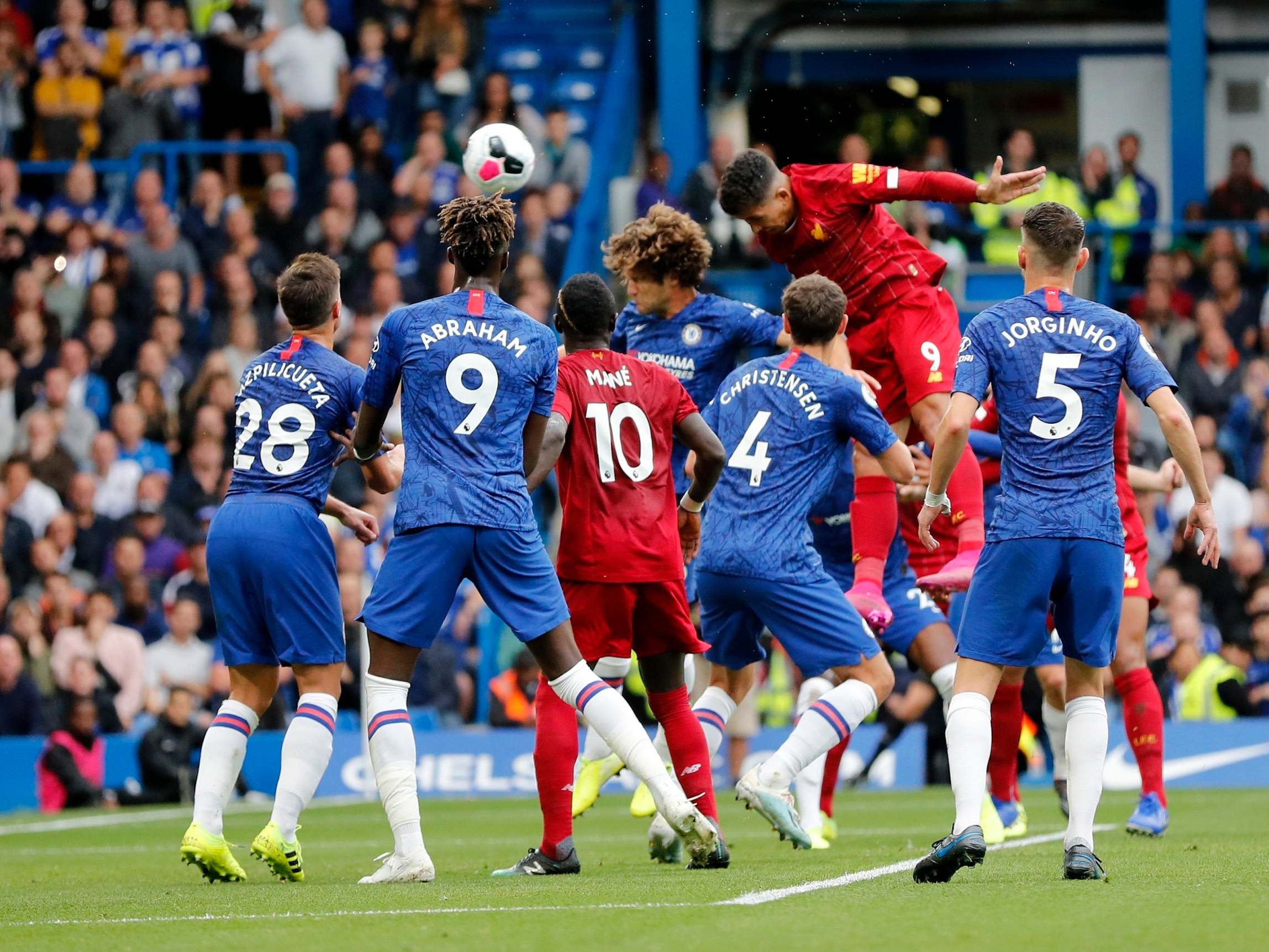 Liverpool’s Roberto Firmino scores his side’s second goal