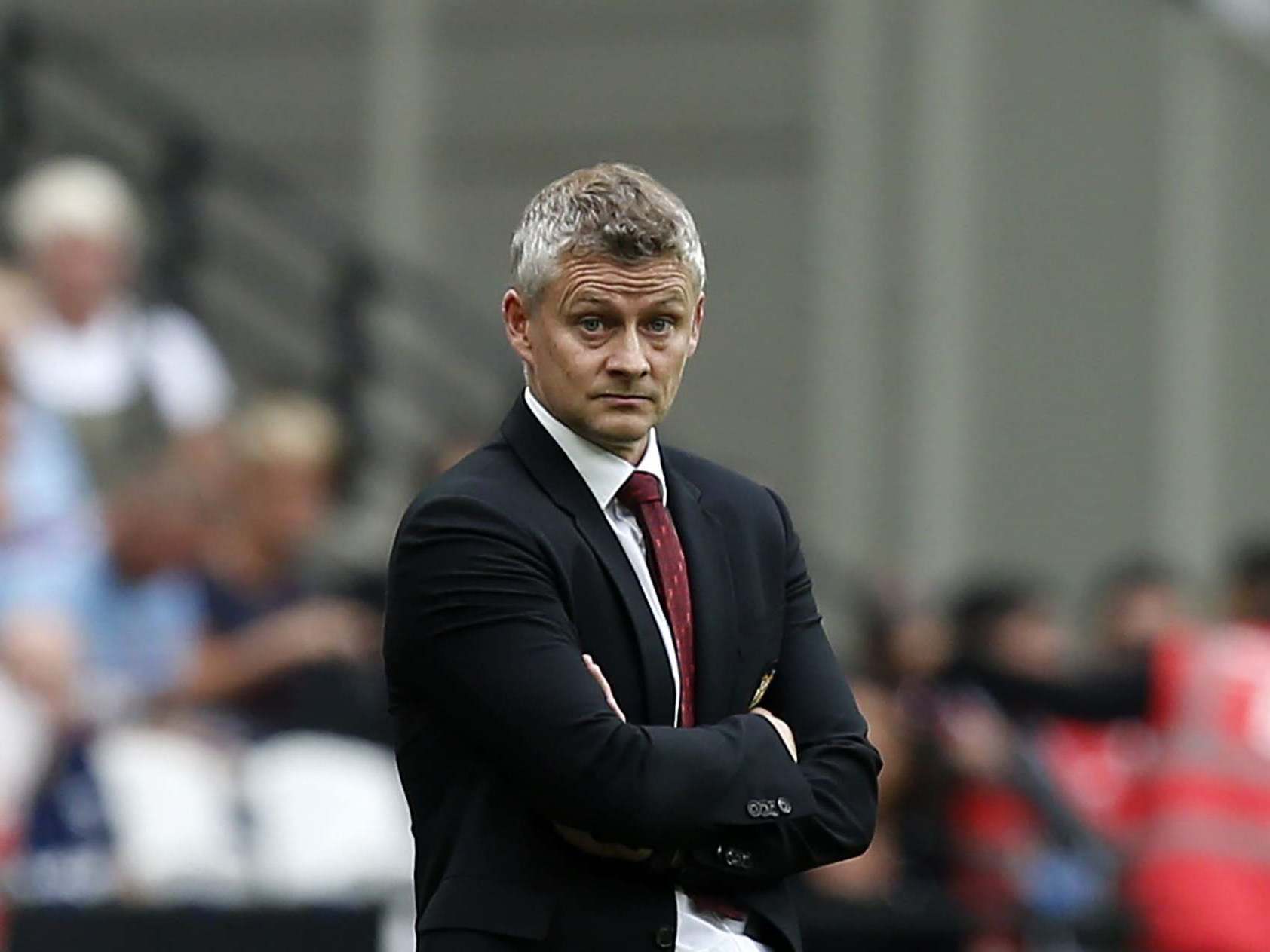 Solskjaer cuts a dejected figure after his United side go down at West Ham