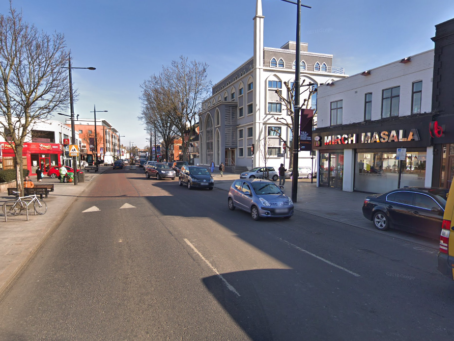 The male victim found outside a shop in The Broadway was in his early twenties